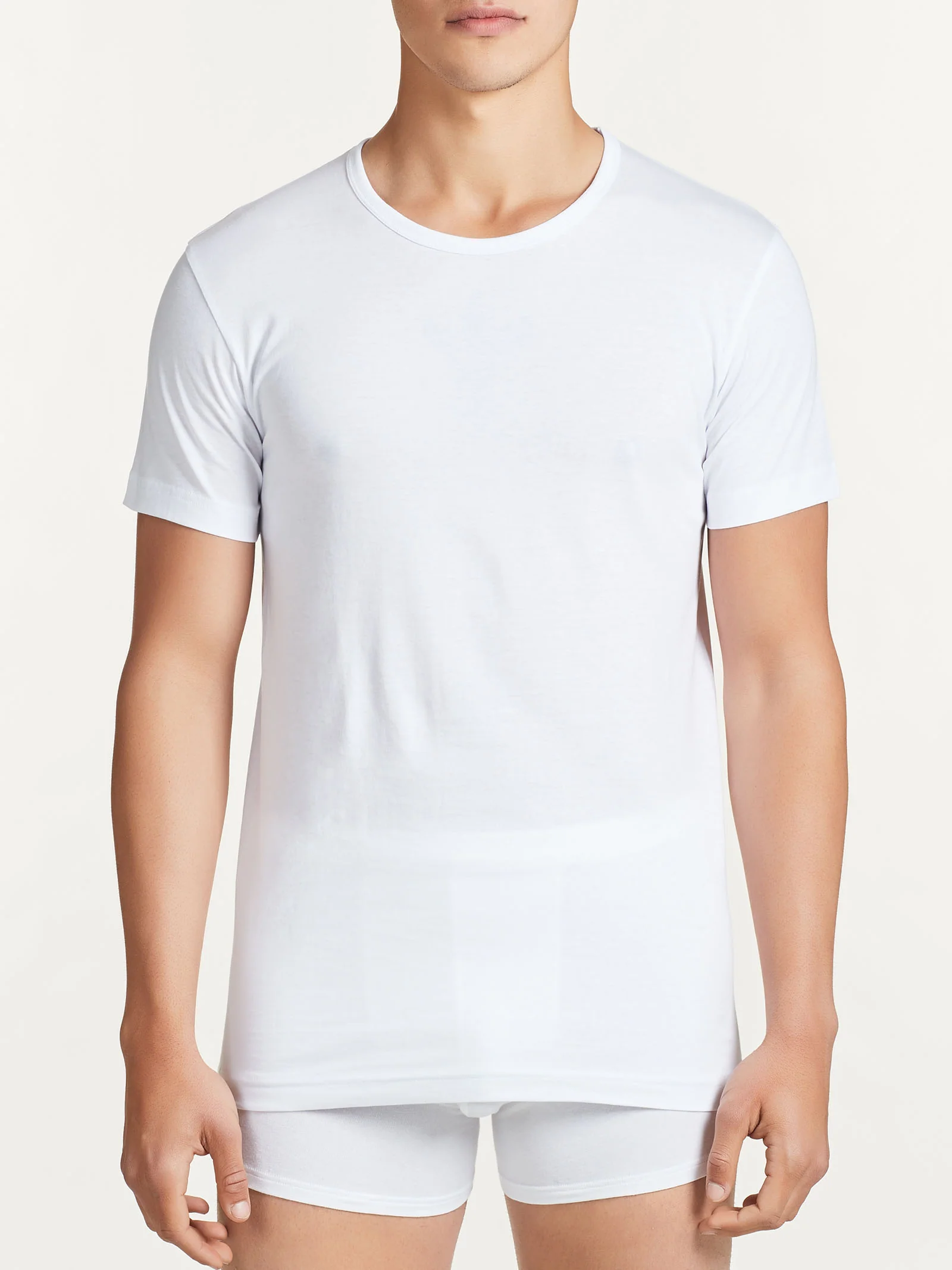 100% Cotton - Maglietta girocollo in cotone  - B.co Bipack - Image 2