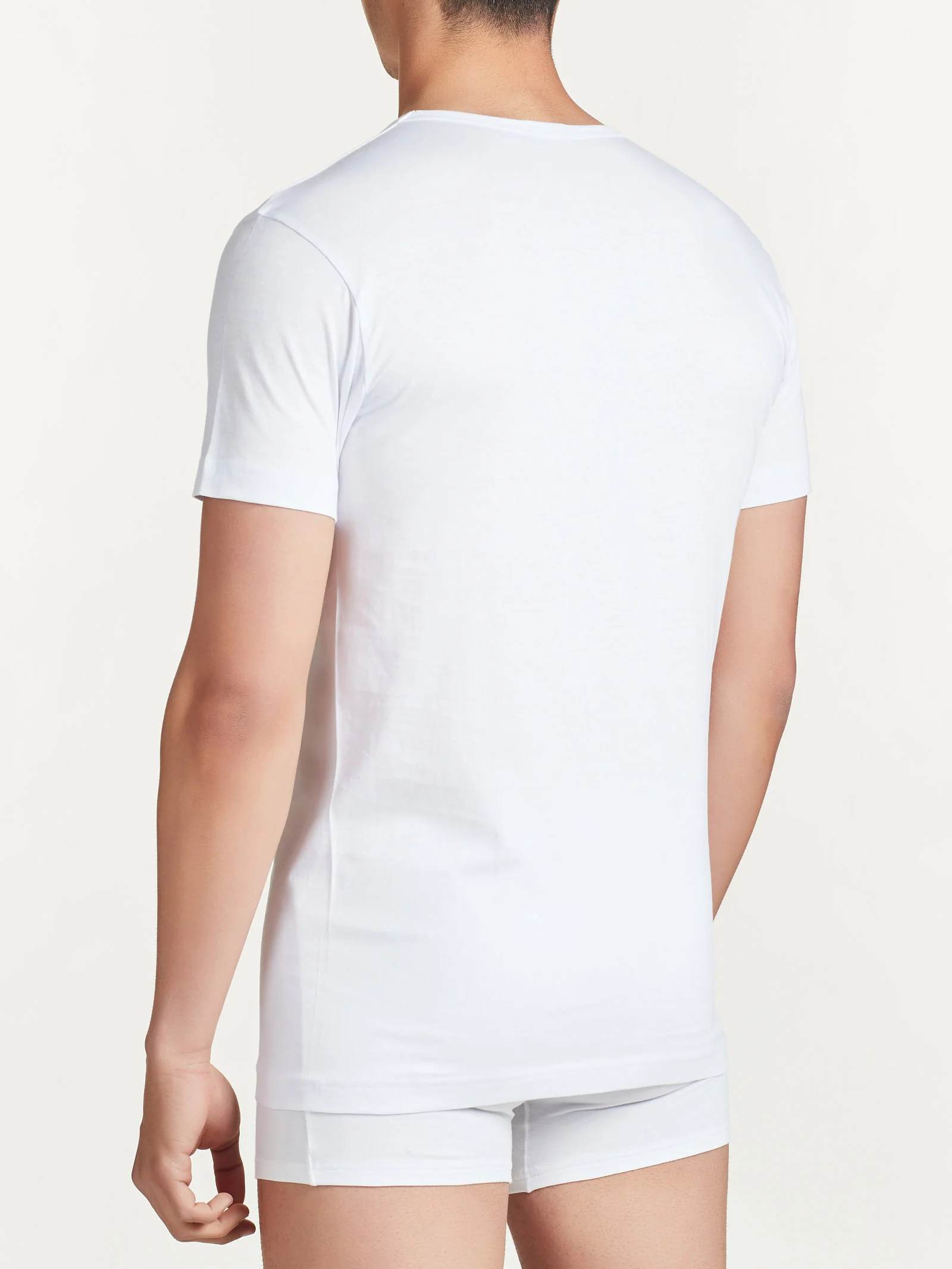 100% Cotton - Maglietta girocollo in cotone  - B.co Bipack - Image 3