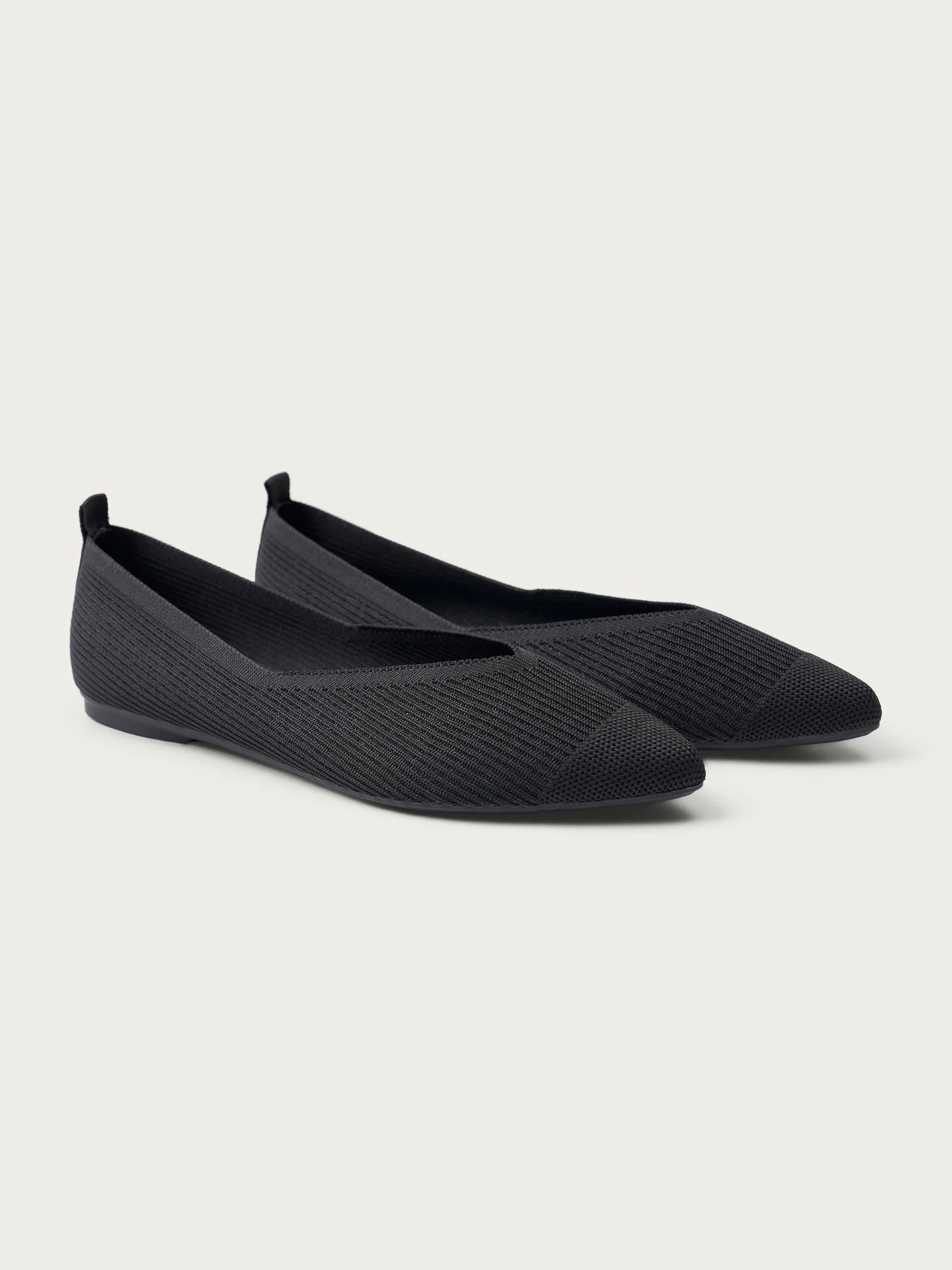 Ballerine slip on in maglia - Nero