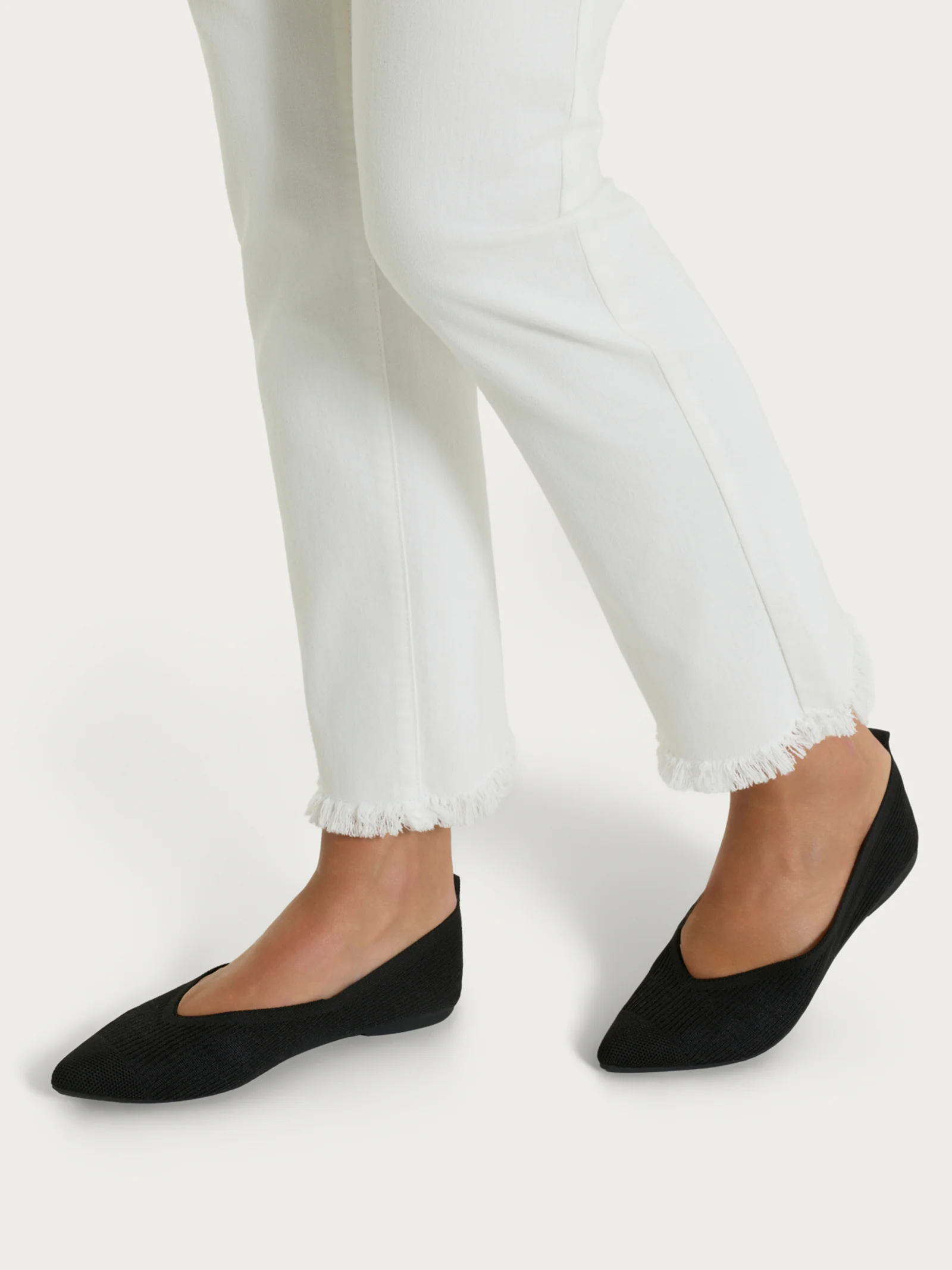 Ballerine slip on in maglia - Nero - Image 2