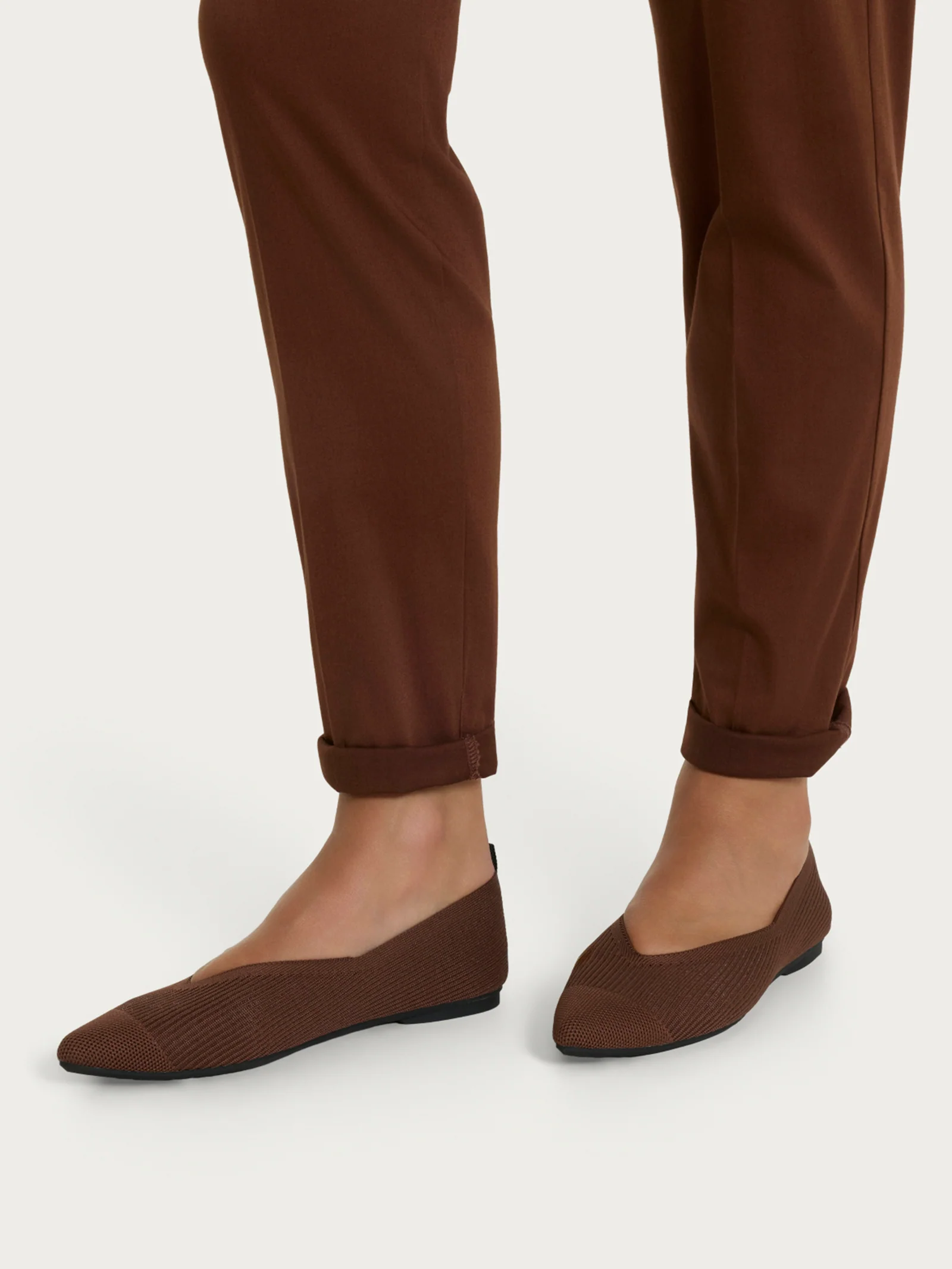 Ballerine slip on in maglia - Cappuccino - Image 2