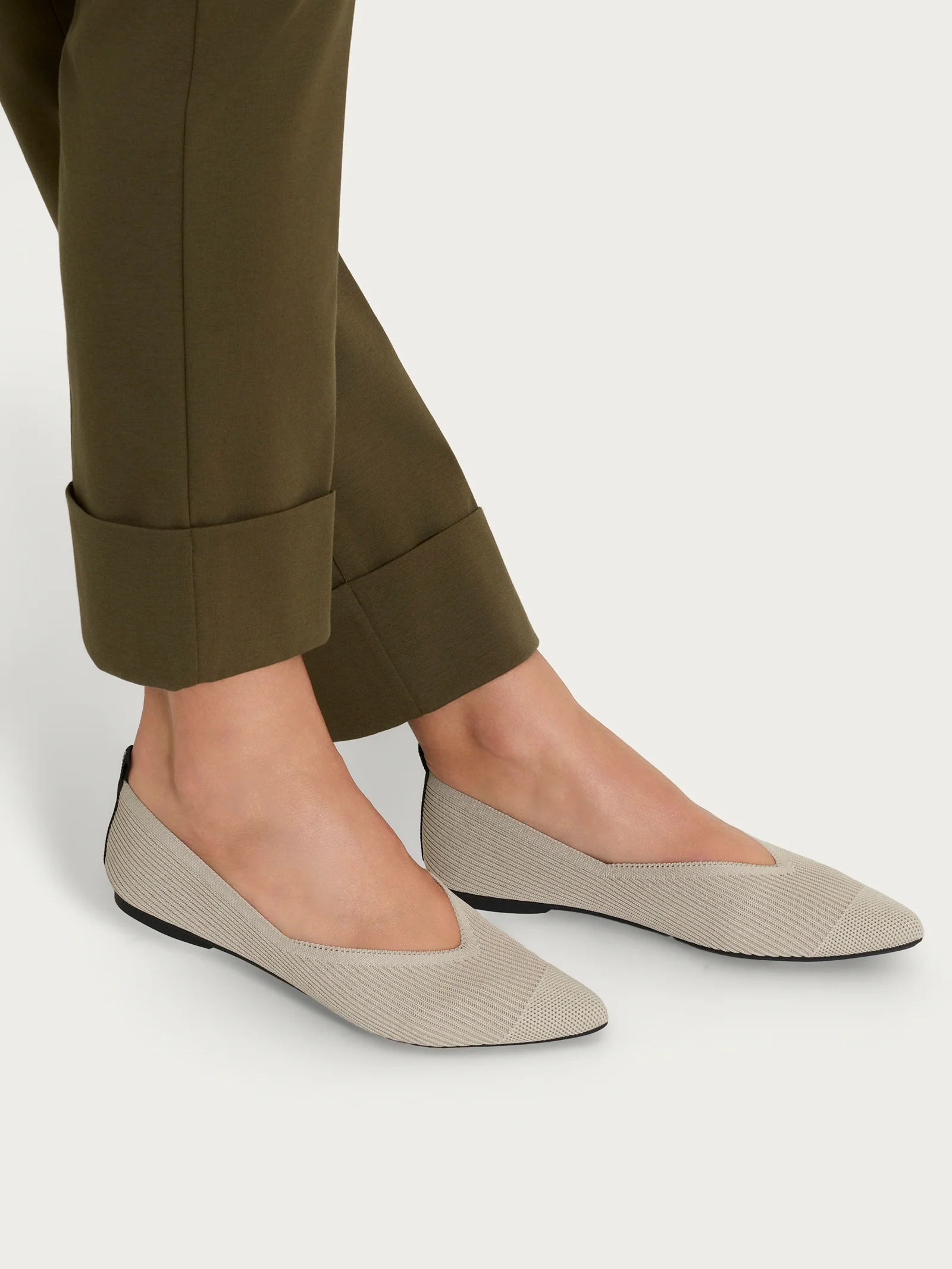 Ballerine slip on in maglia - Crockery - Image 2