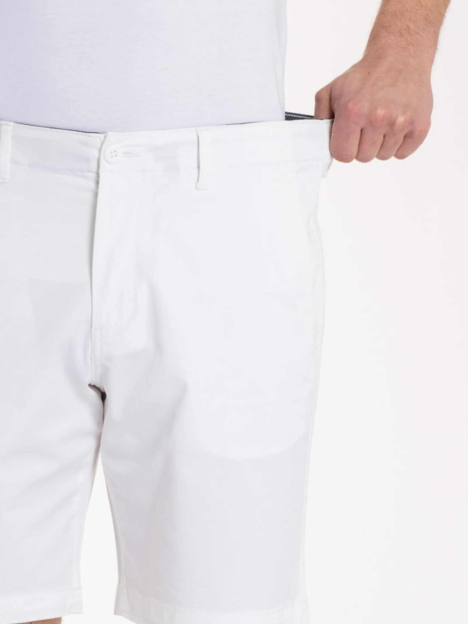 Bermuda con tasche in Summer Twill - Bianco - Image 4