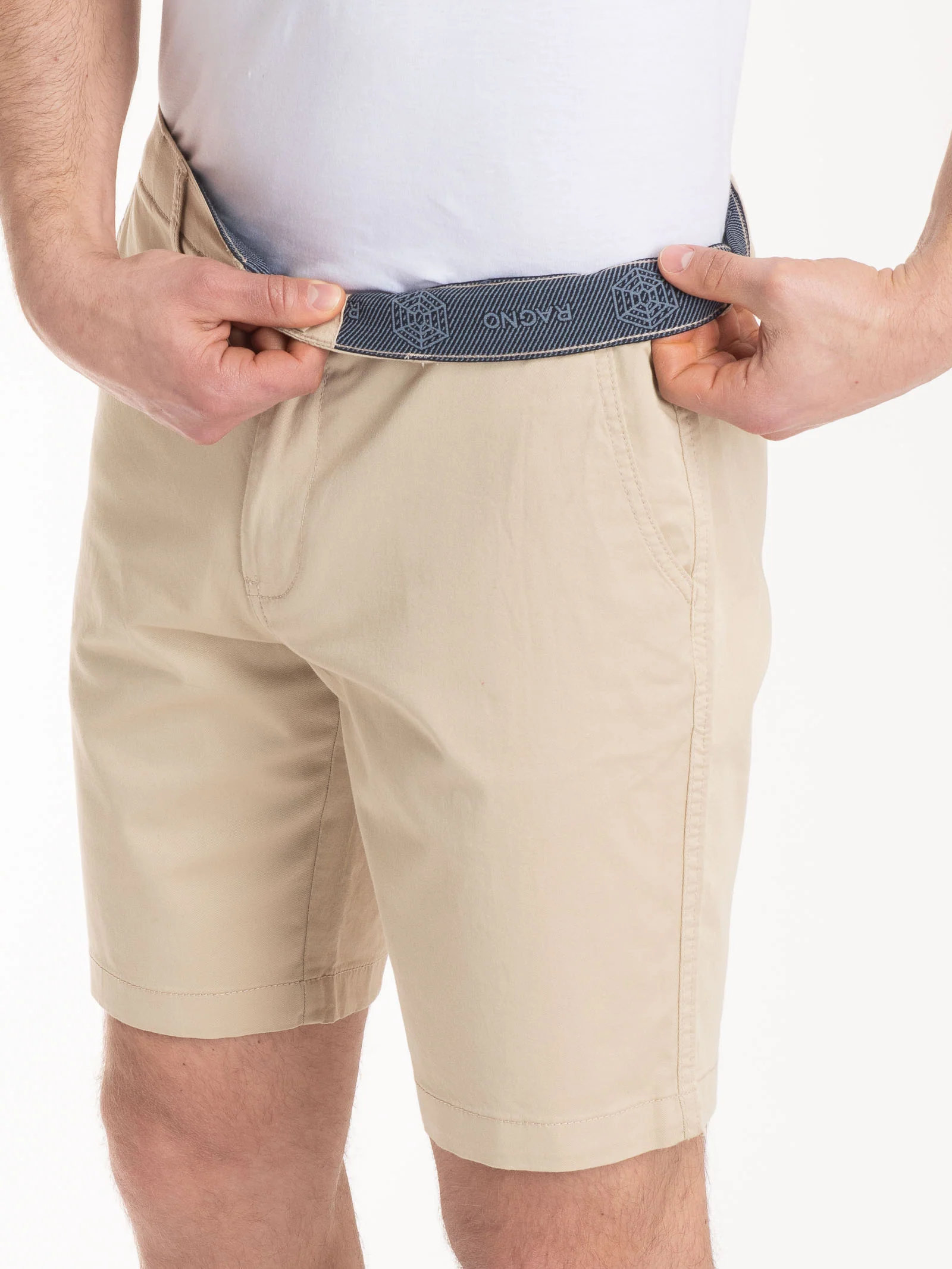 Bermuda con tasche in Summer Twill - Irish Cream - Image 3