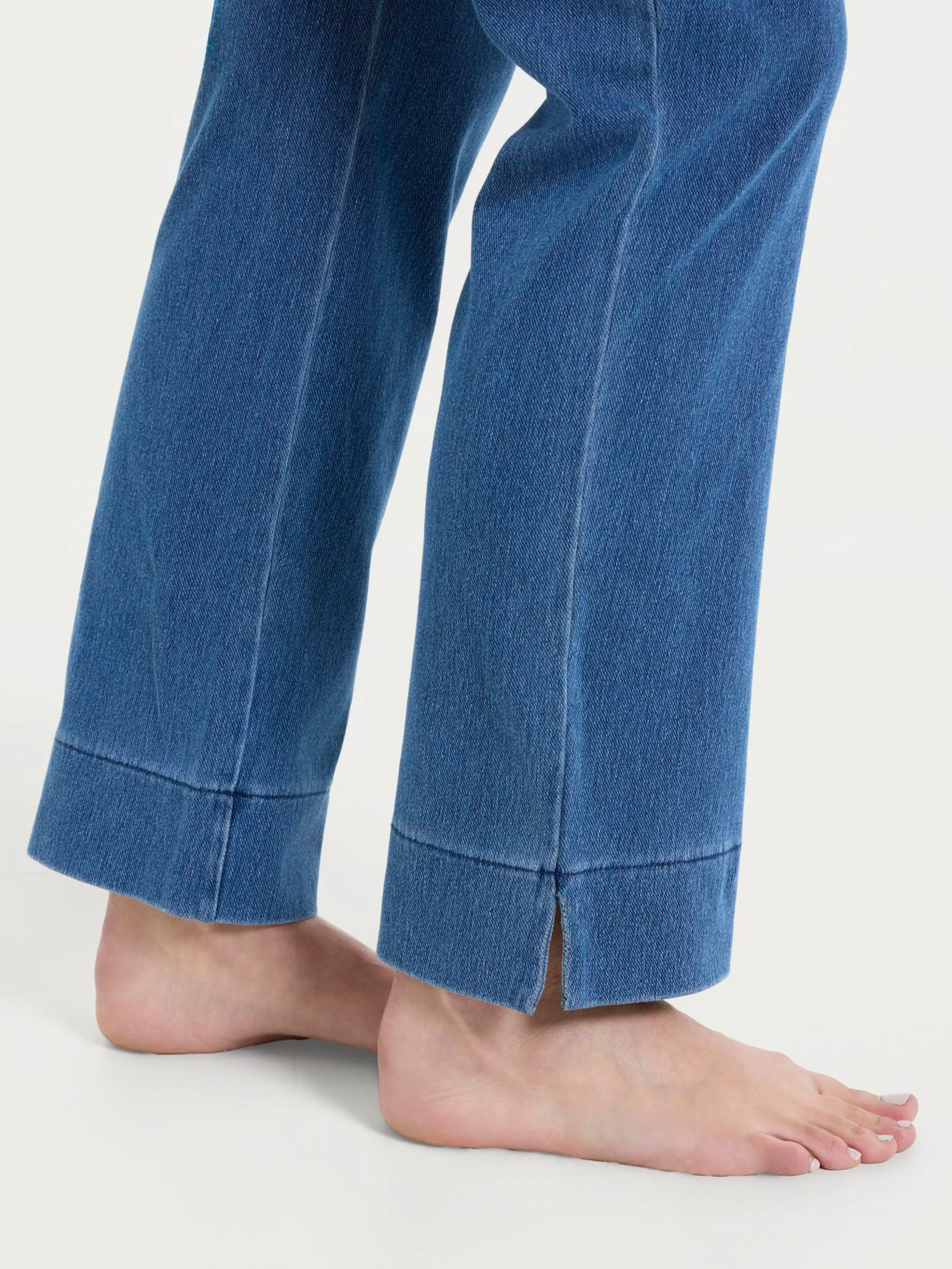 beYOUtiful Homewear – Leggings a gamba dritta in maglia denim - Jeans - Image 4