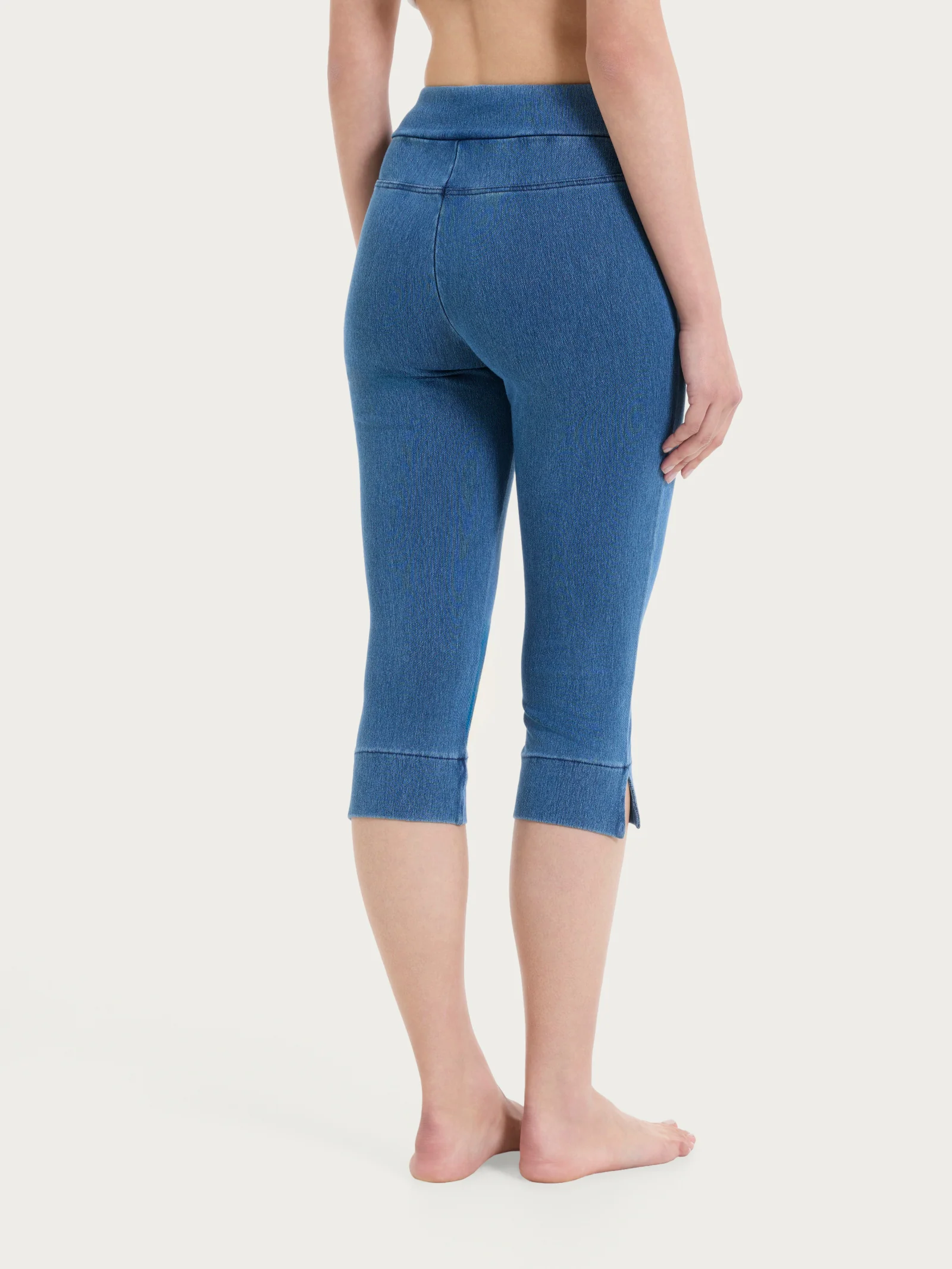 beYOUtiful Homewear – Leggings a pinocchietto in maglia denim - Jeans - Image 2