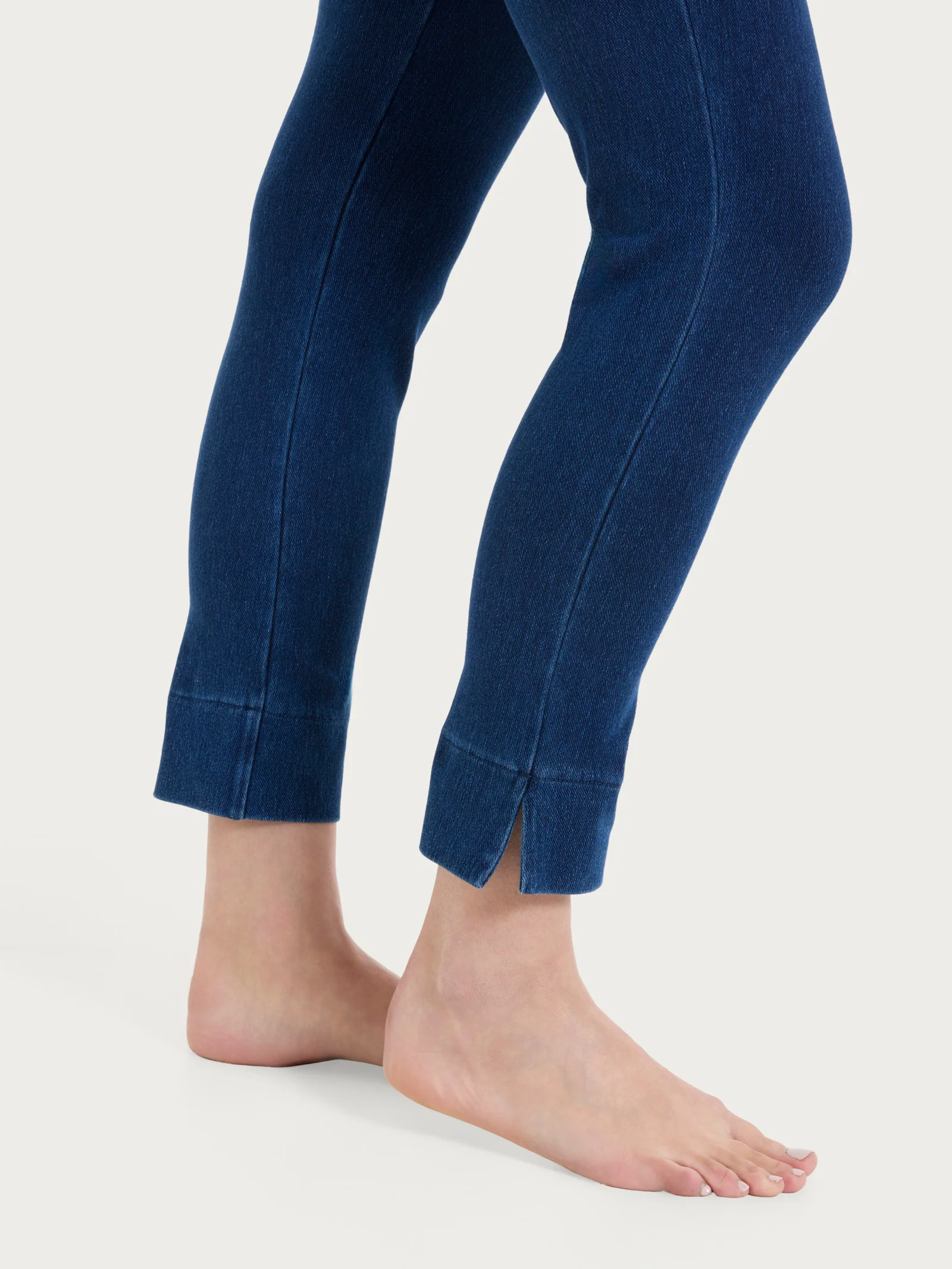 beYOUtiful Homewear – Leggings capri in maglia denim - Persia - Image 4