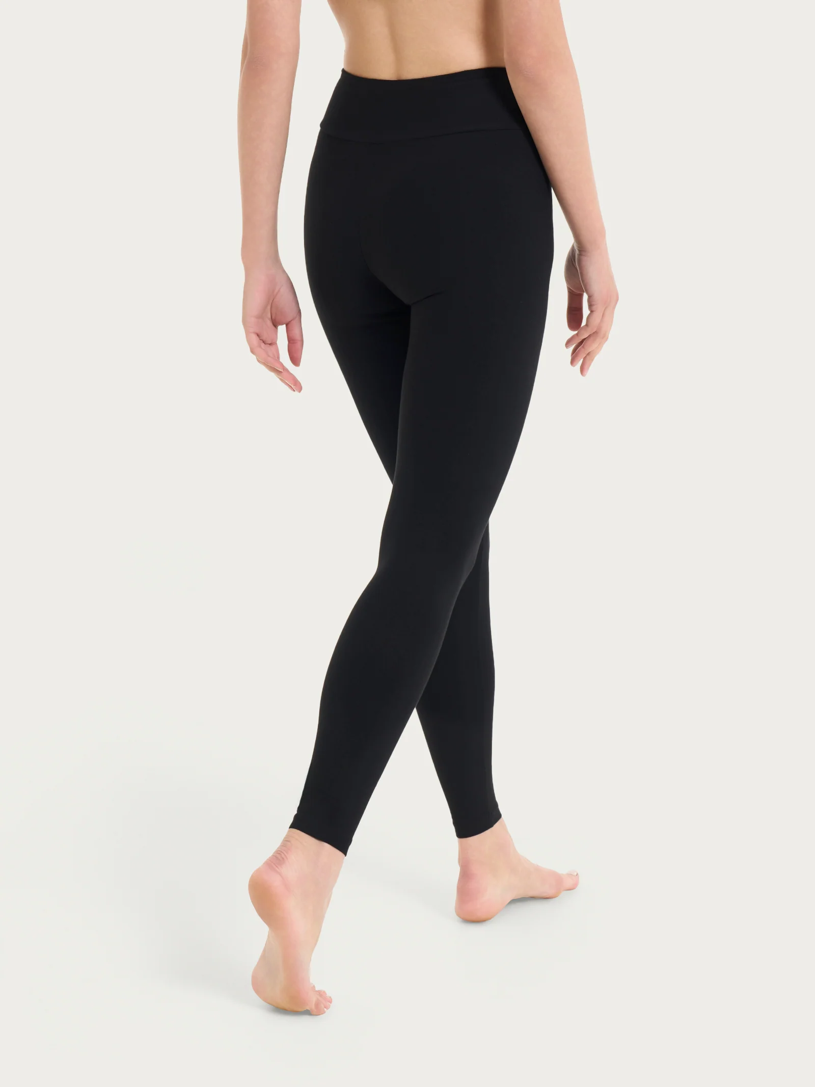 beYOUtiful Homewear – Leggings in cotone elasticizzato  - Nero - Image 2