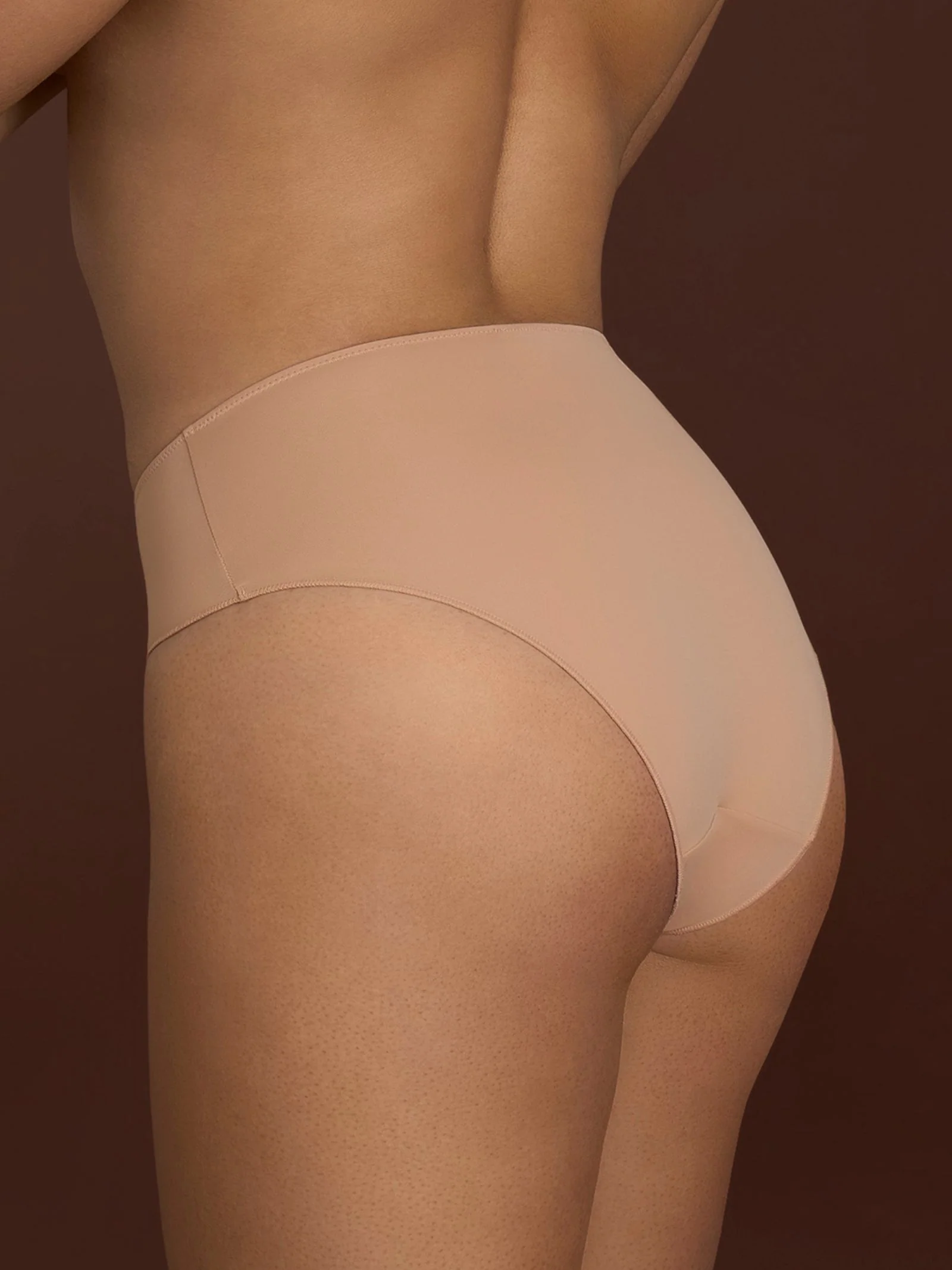 beYOUtiful - Slip alto in Microfibra Compact - Nougat Bipack - Image 2