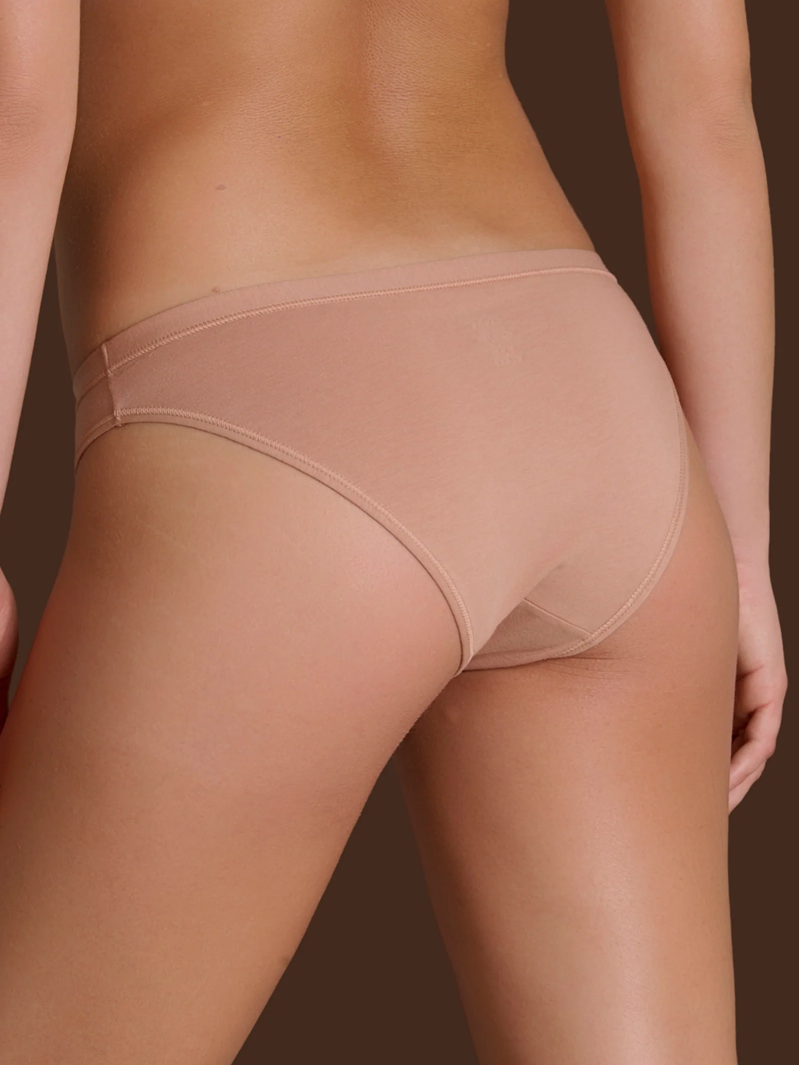 beYOUtiful - Slip in cotone elasticizzato extra fine - Nougat Bipack - Image 2