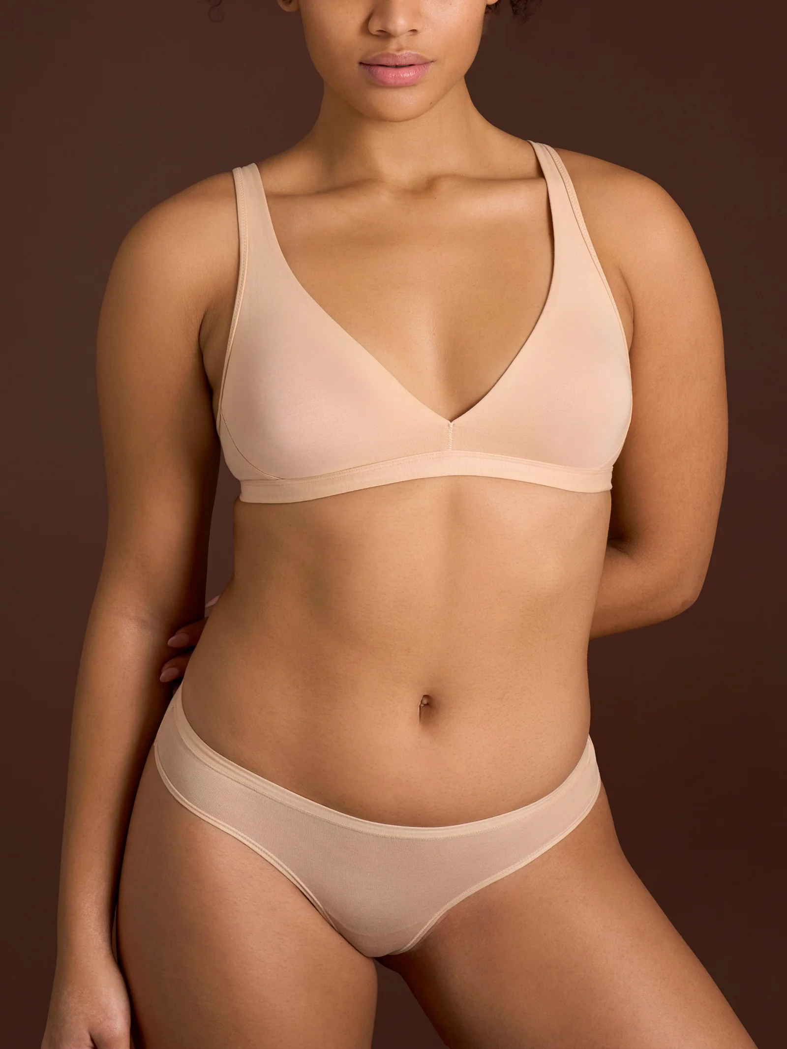 beYOUtiful YouUp - Reggiseno a vela in cotone elasticizzato - Smoke Gray - Image 4