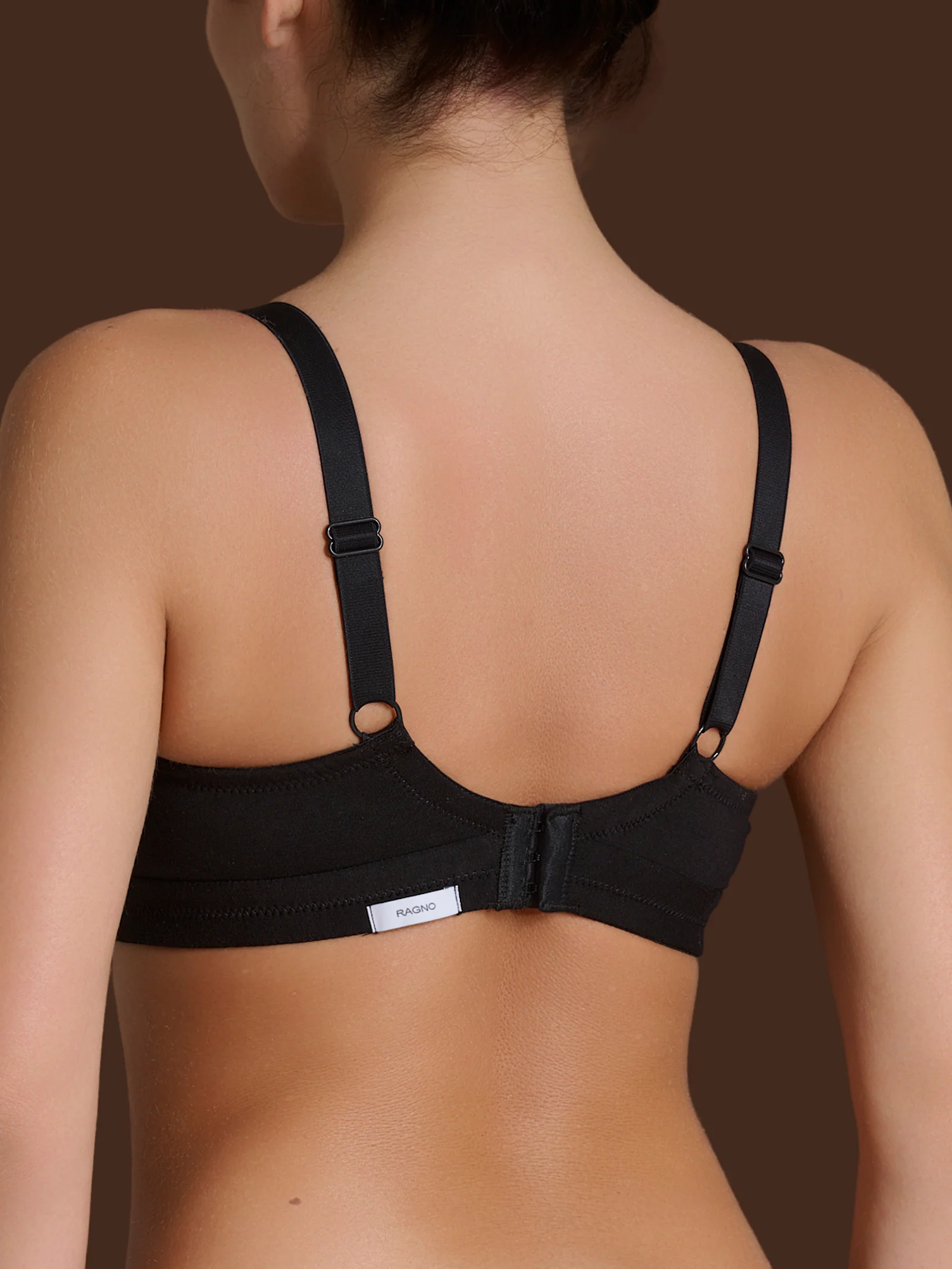 beYOUtiful YouUp - Reggiseno BC a pieno supporto in cotone elasticizzato - Nero - Image 2