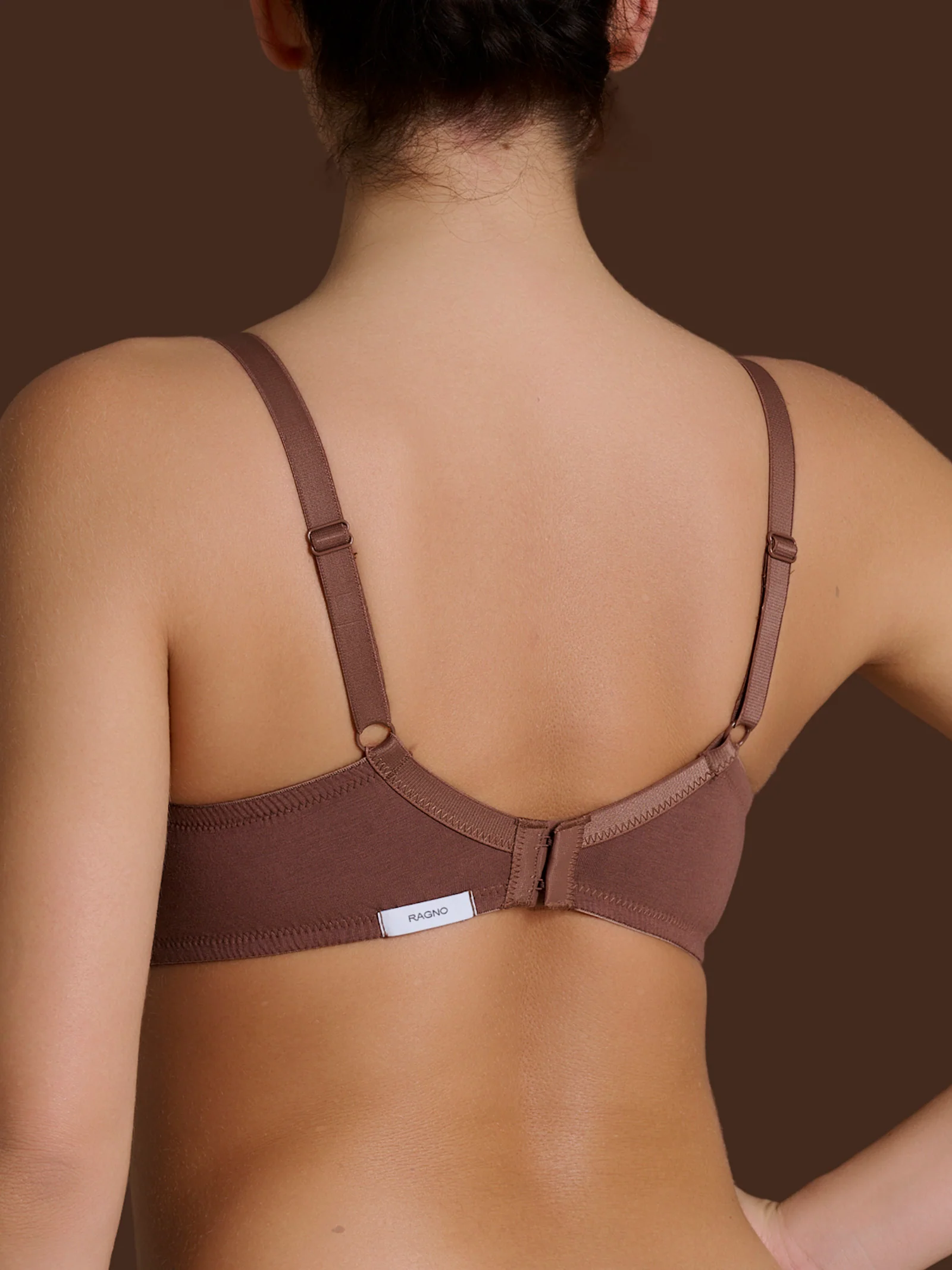 beYOUtiful YouUp - Reggiseno con imbottitura in cotone elasticizzato - Acorn - Image 2