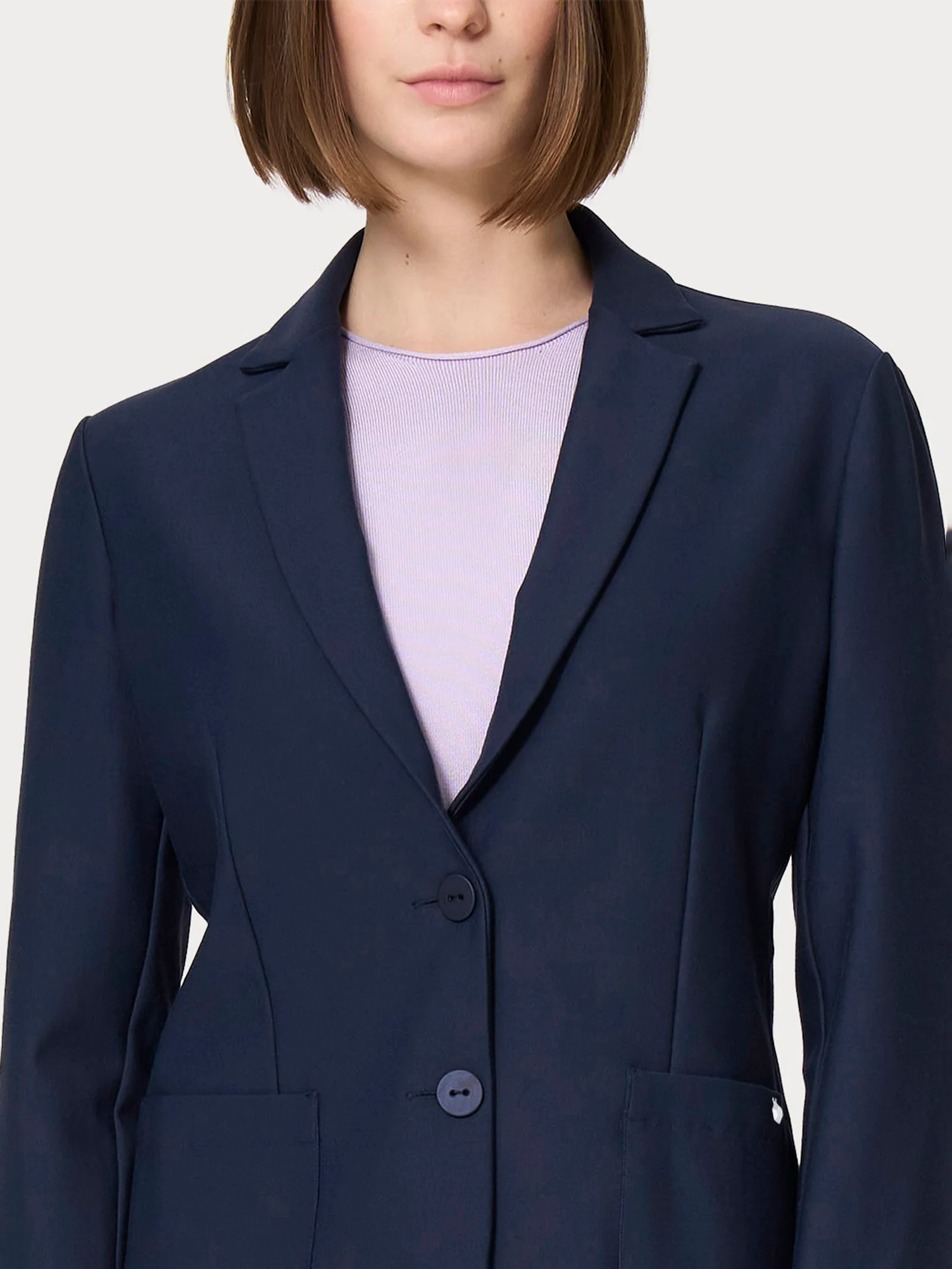 Blazer con due bottoni in Compact - Persia - Image 3