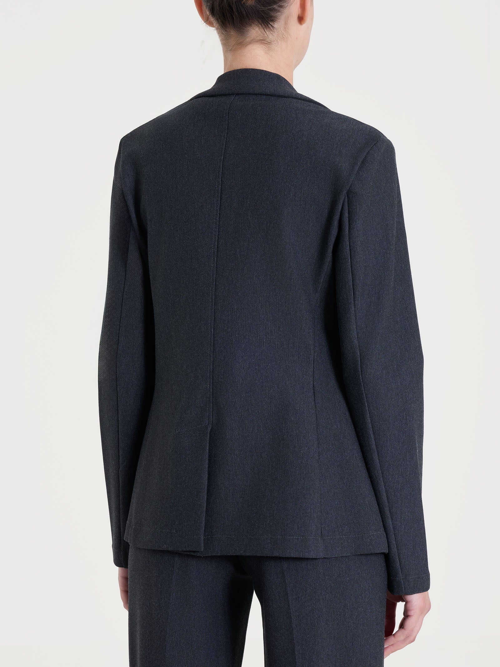 Blazer con due bottoni in Compact - Oscuro Mel. - Image 2