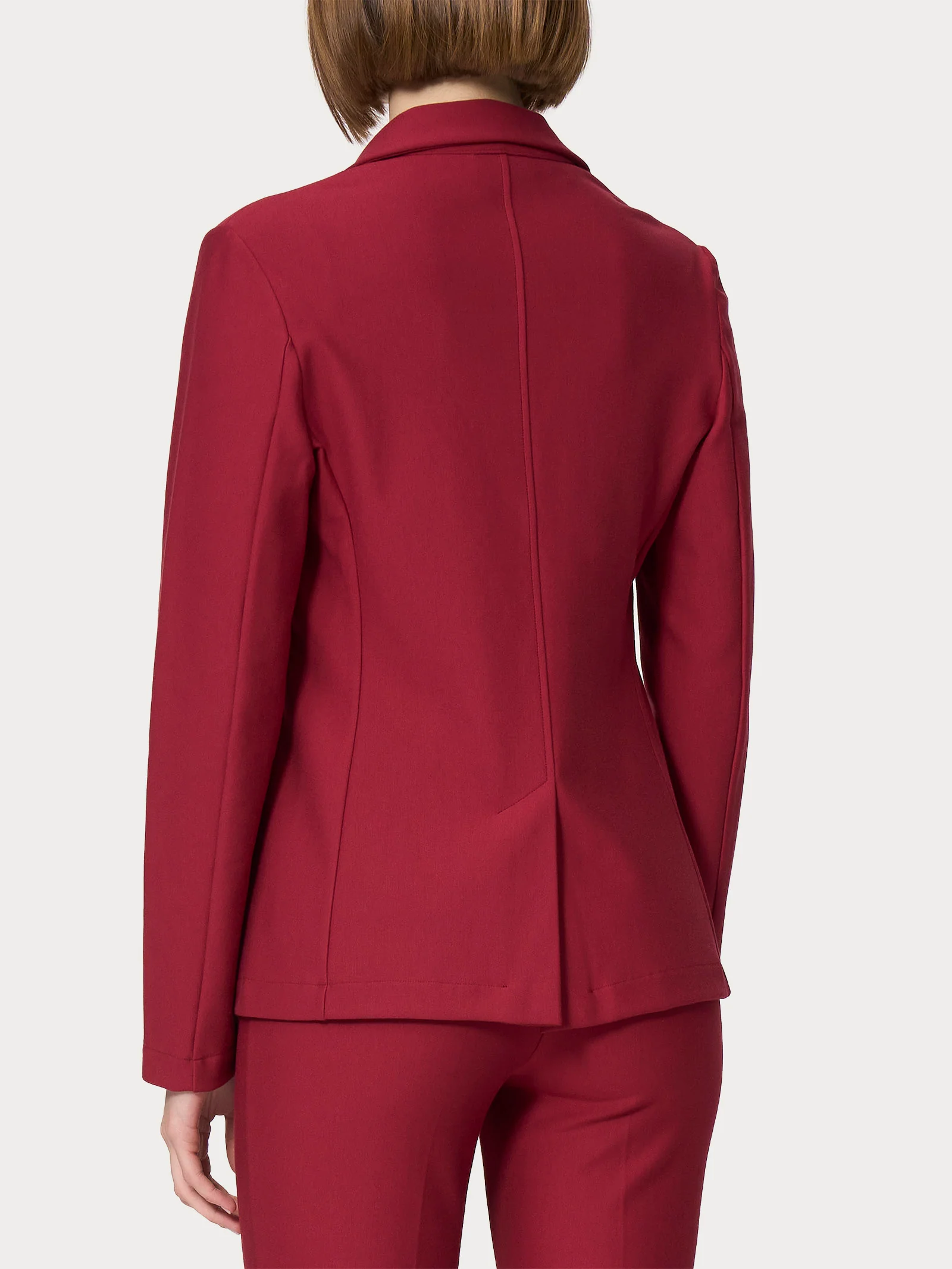 Blazer con due bottoni in Compact - Tibetan Red - Image 2