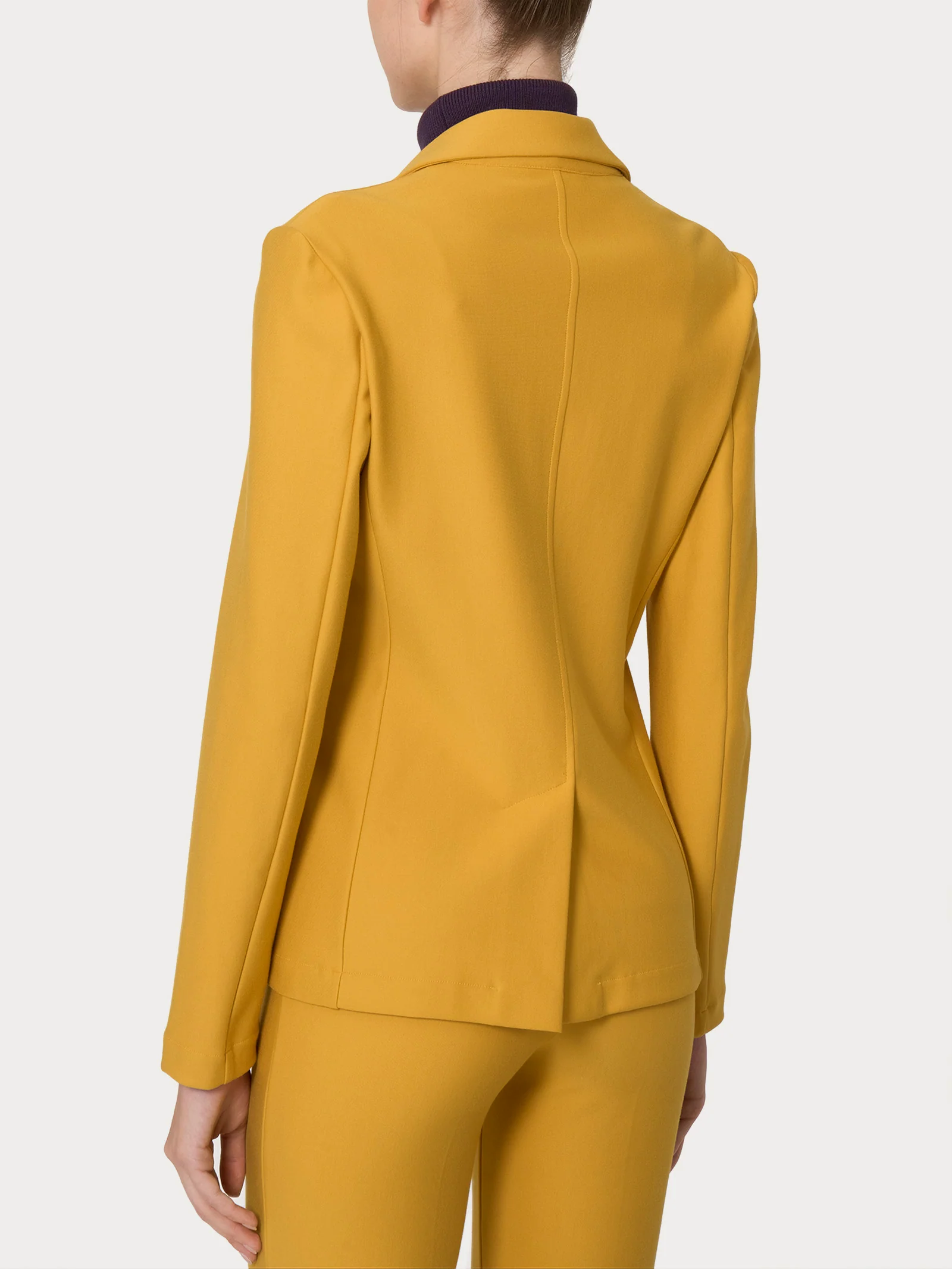 Blazer con due bottoni in Compact - Golden Spice - Image 2