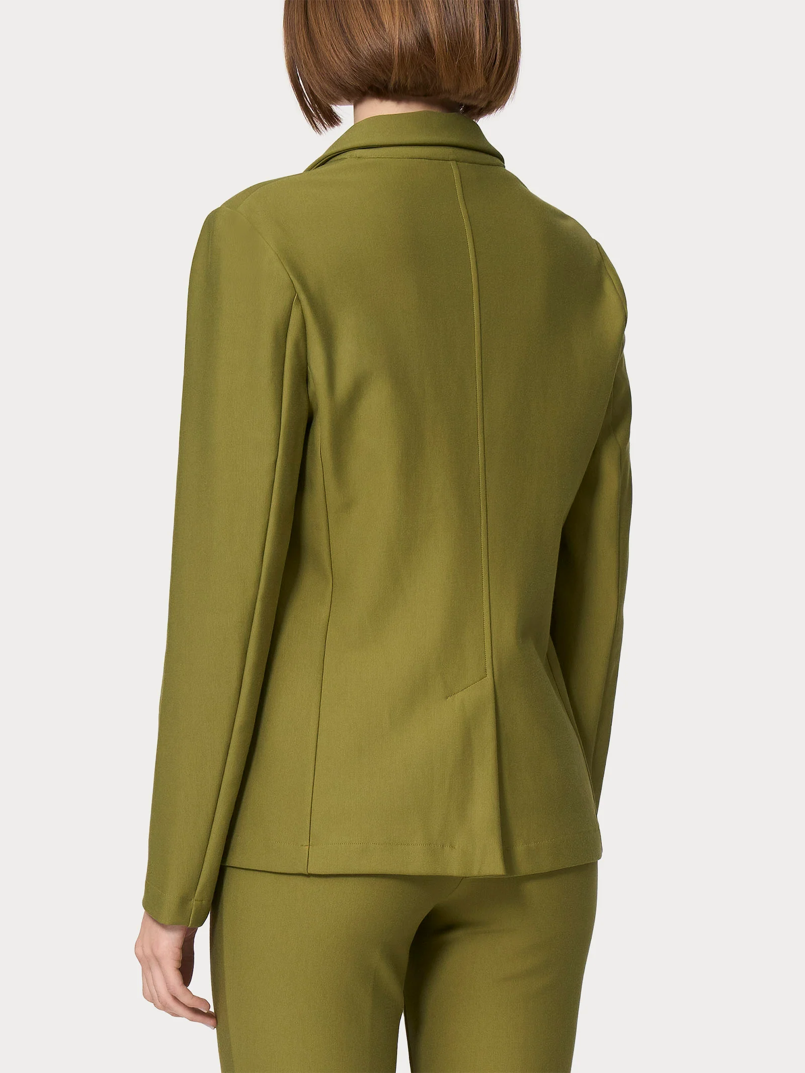 Blazer con due bottoni in Compact - Sphagnum - Image 5