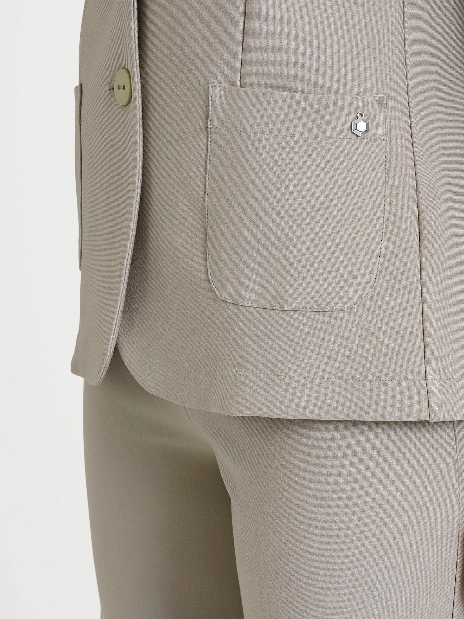 Blazer con due bottoni in Compact - String - Image 3