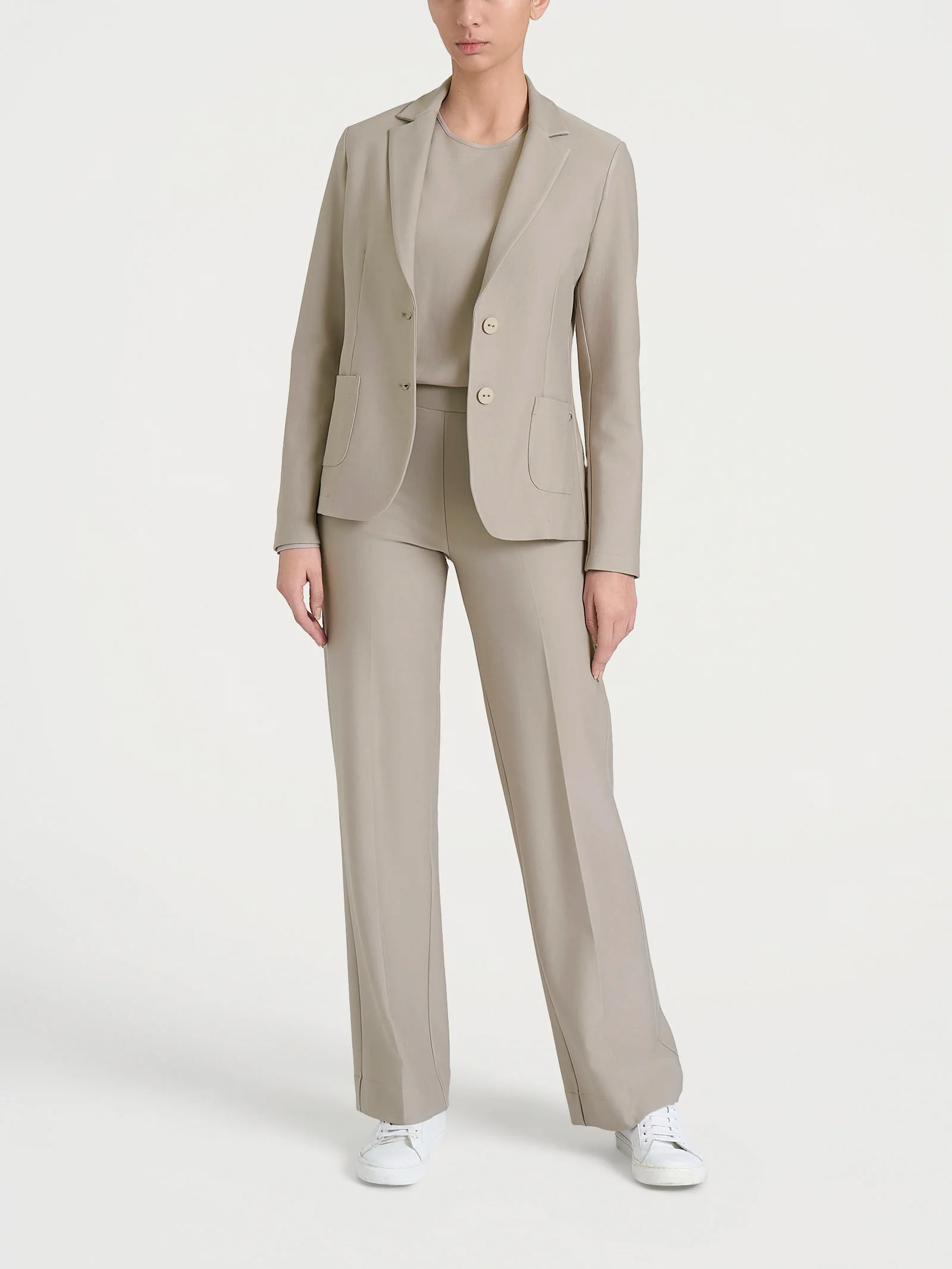 Blazer con due bottoni in Compact - String - Image 5