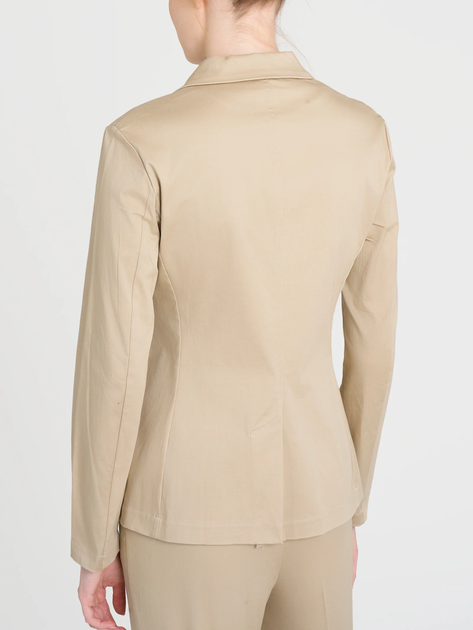 Blazer con due bottoni in Satin Power - Irish Cream - Image 2
