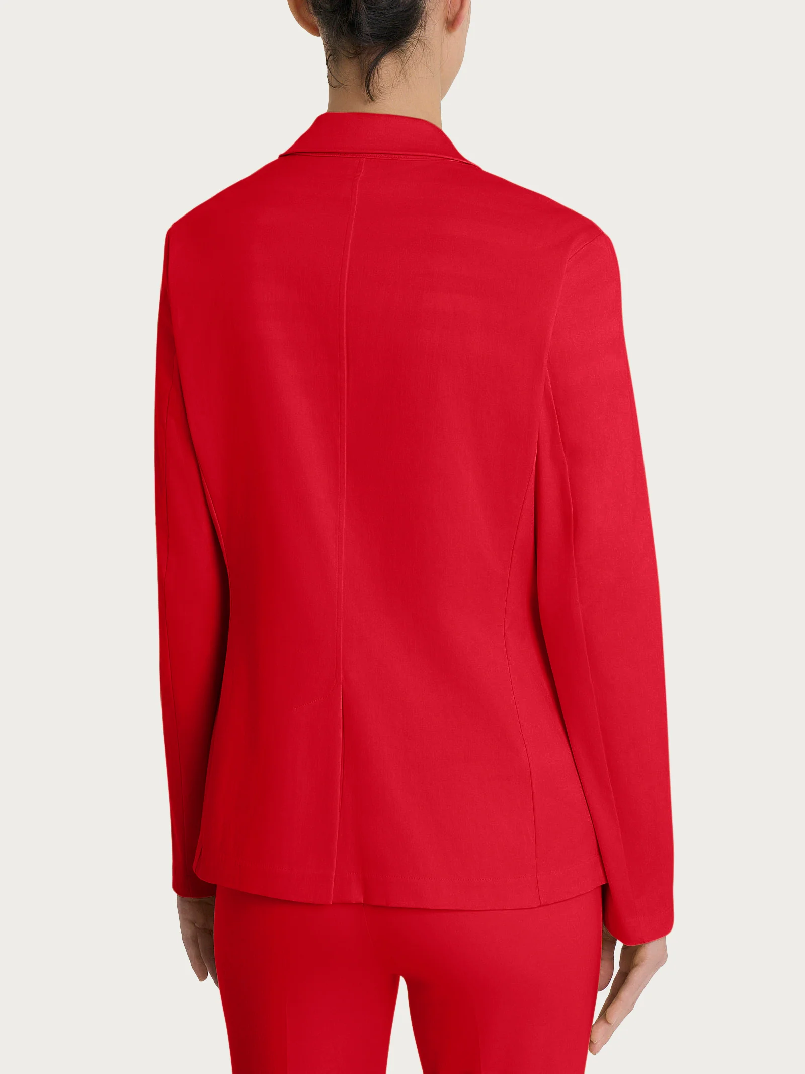 Blazer con due bottoni in Satin Power - Salsa - Image 2