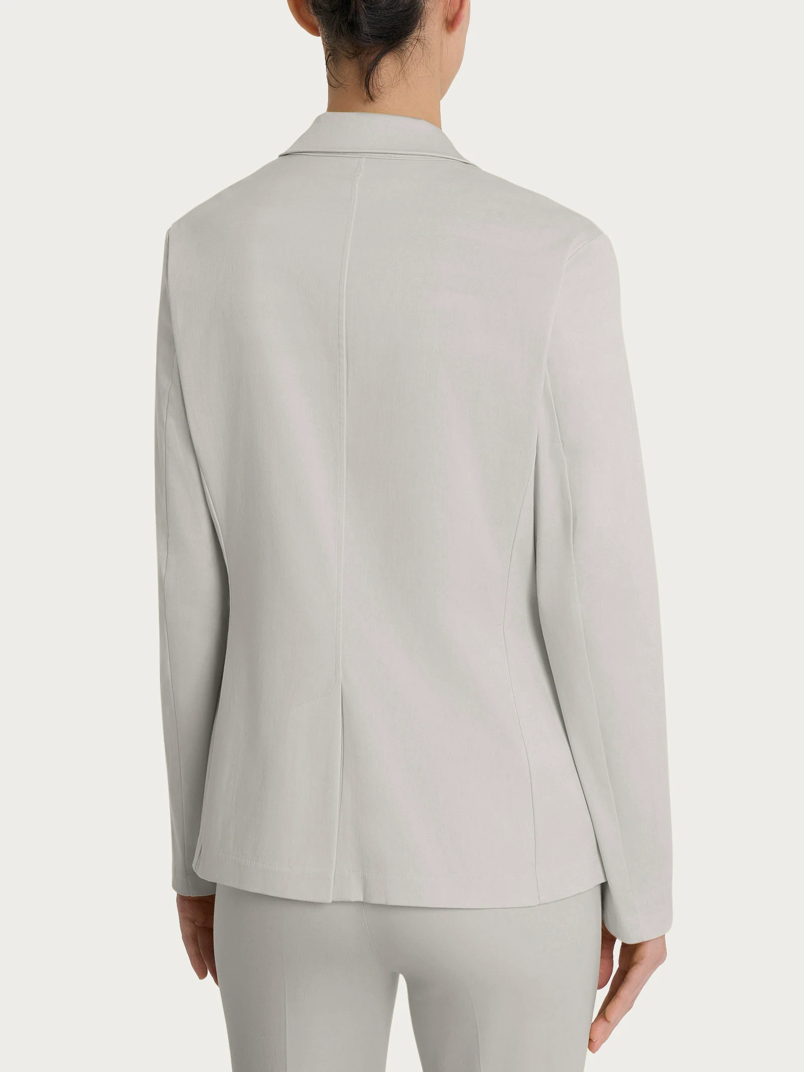 Blazer con due bottoni in Satin Power - Dawn Blue - Image 2