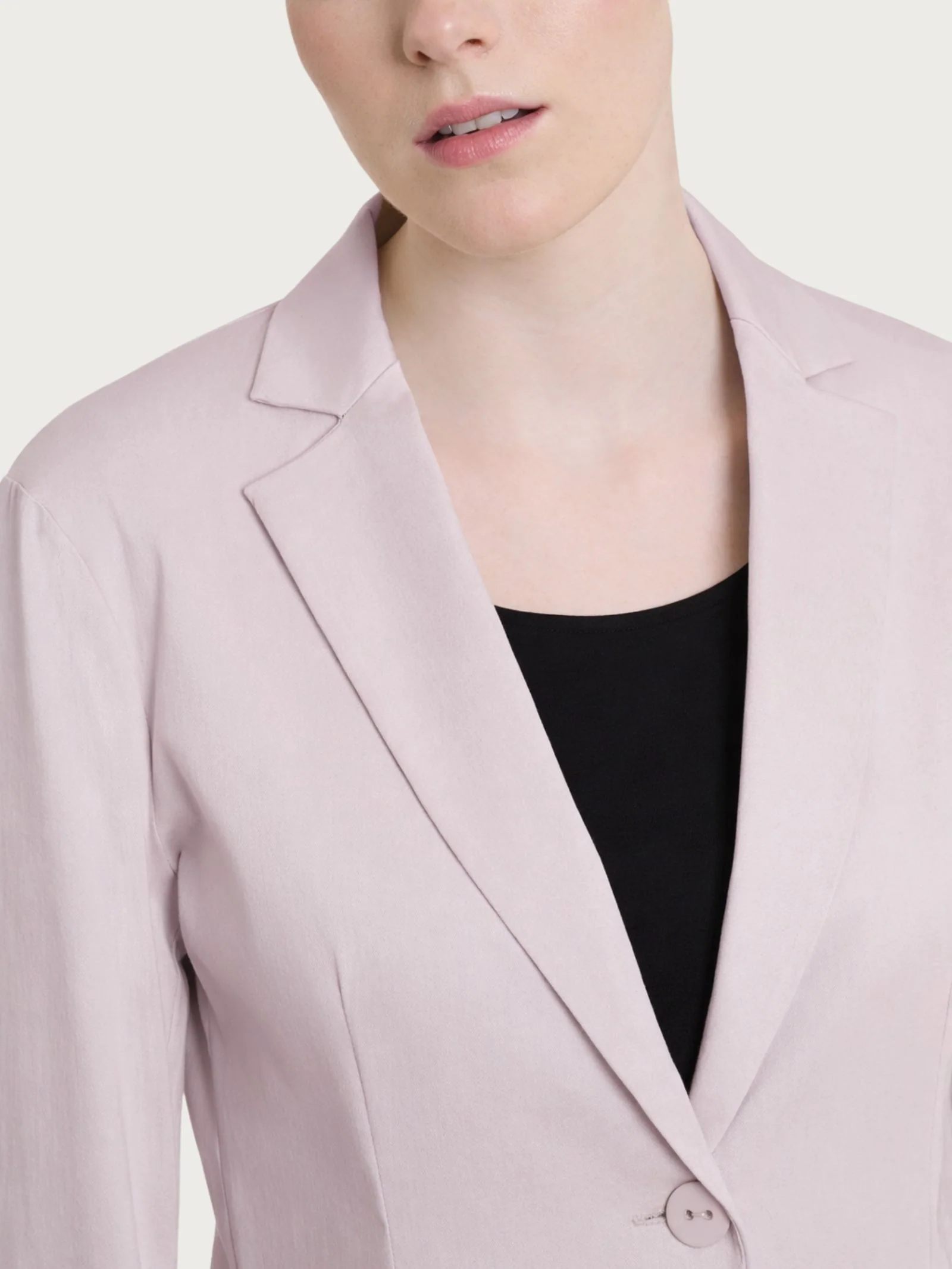 Blazer con due bottoni in Satin Power - Sphinx - Image 3