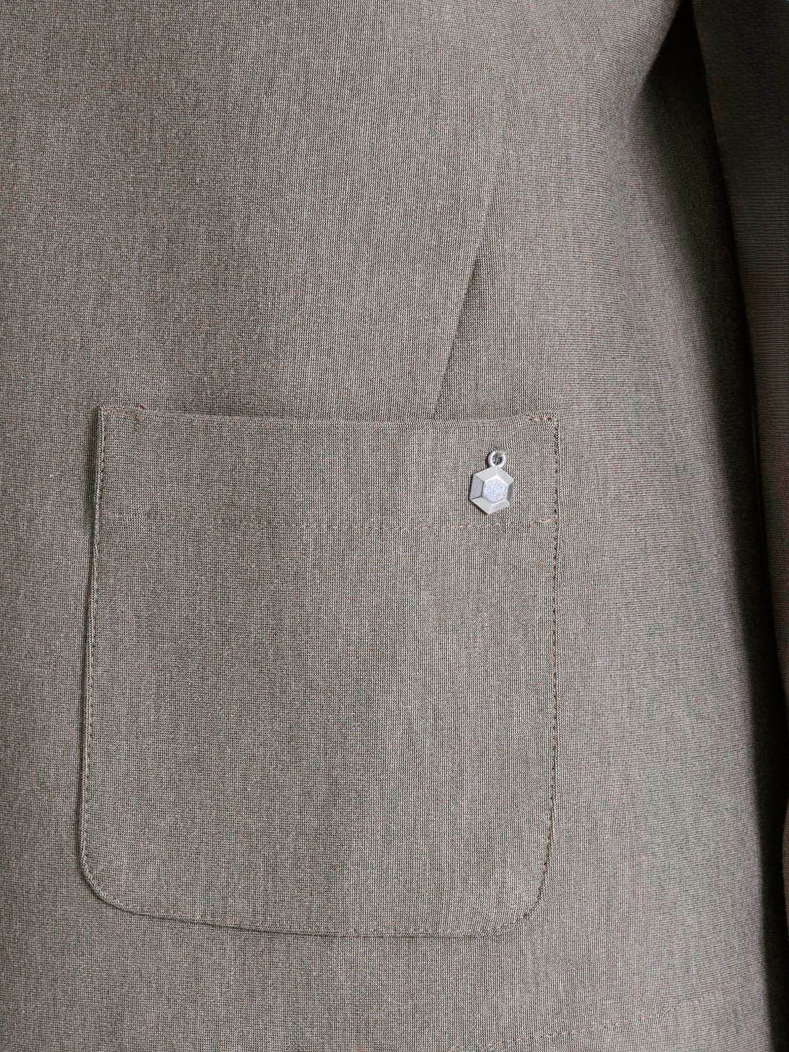 Blazer corto in Compact - Glace' Mel. - Image 3