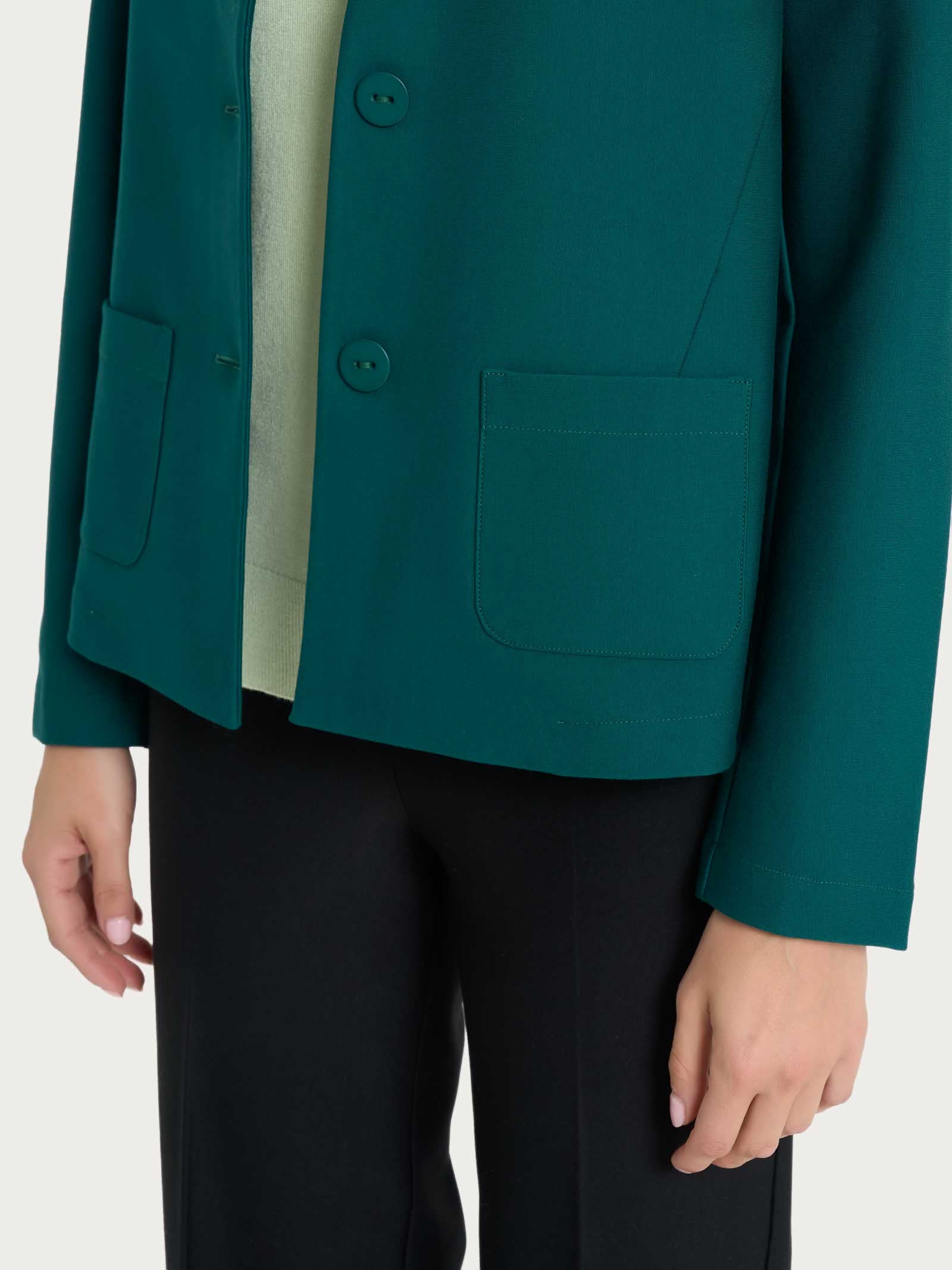 Blazer corto in Compact - Rain Forest - Image 3