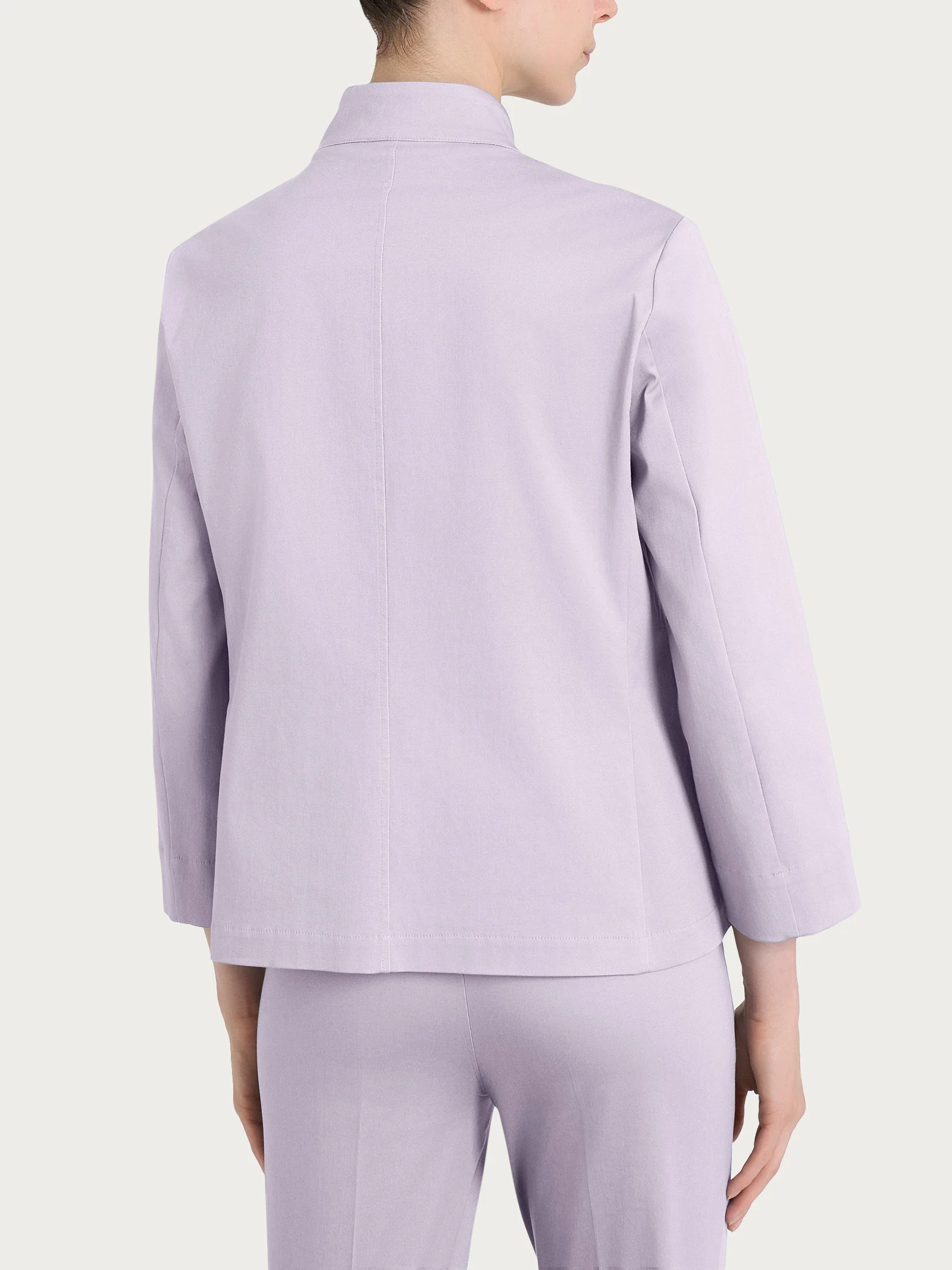 Blazer corto in Satin Power - Thistle - Image 2