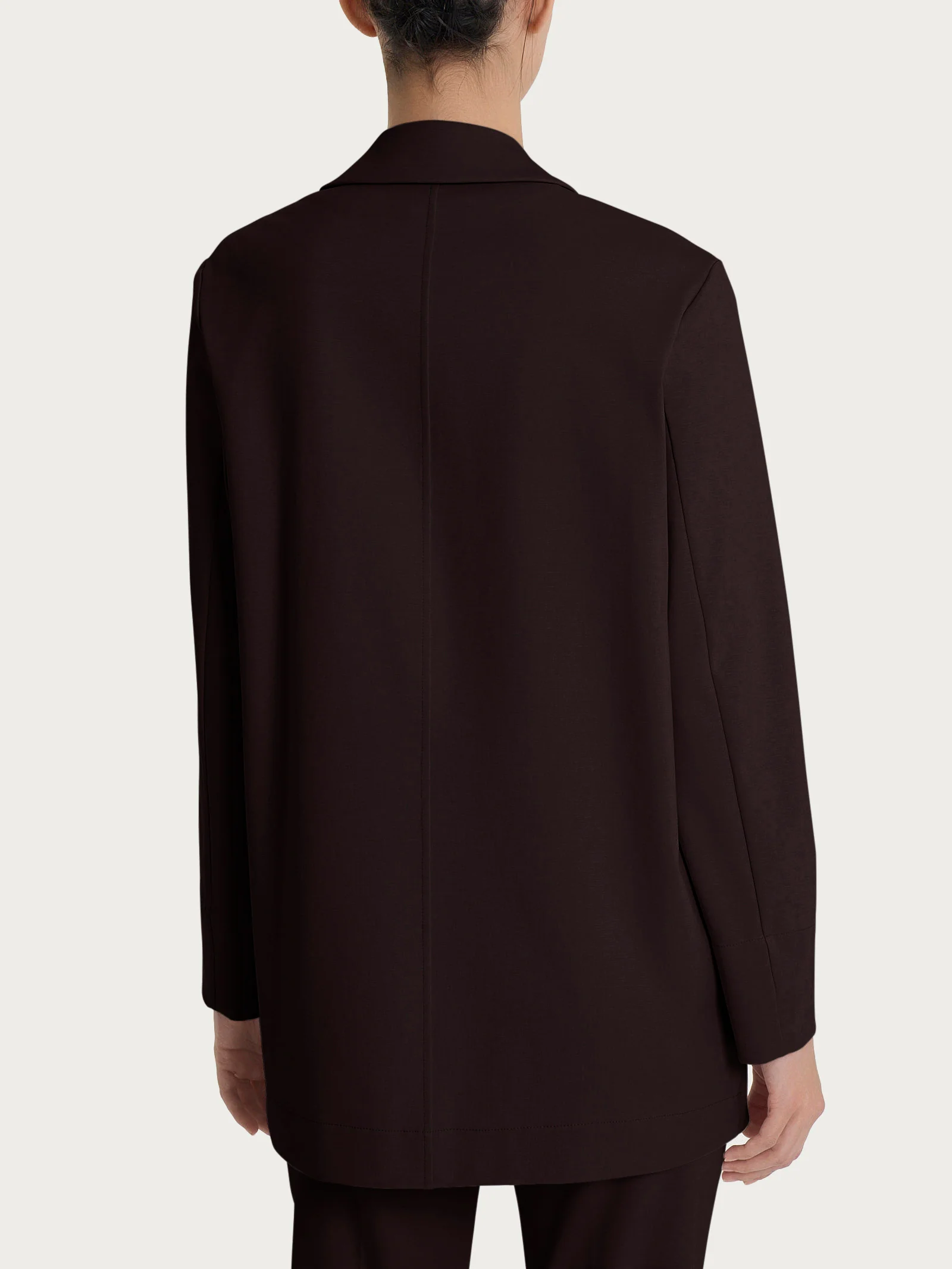 Blazer destrutturato in Compact Light - Chocolate Torte - Image 2