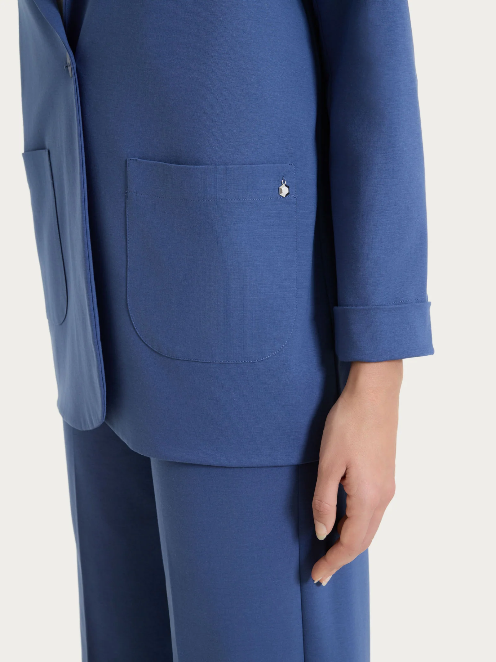 Blazer destrutturato in Compact Light - Oceana - Image 3