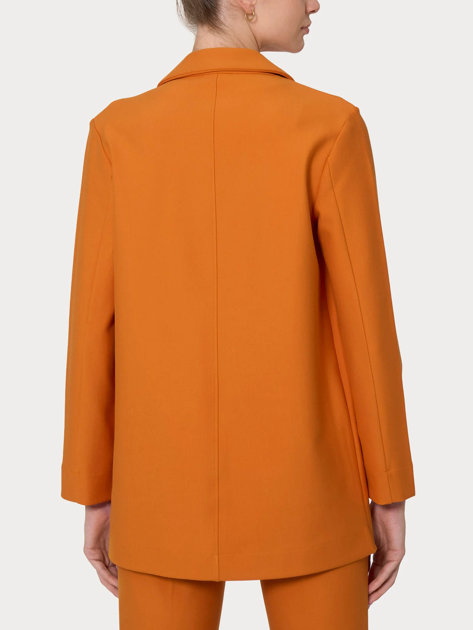 Blazer destrutturato in tessuto Compact - Marmalade - Image 2