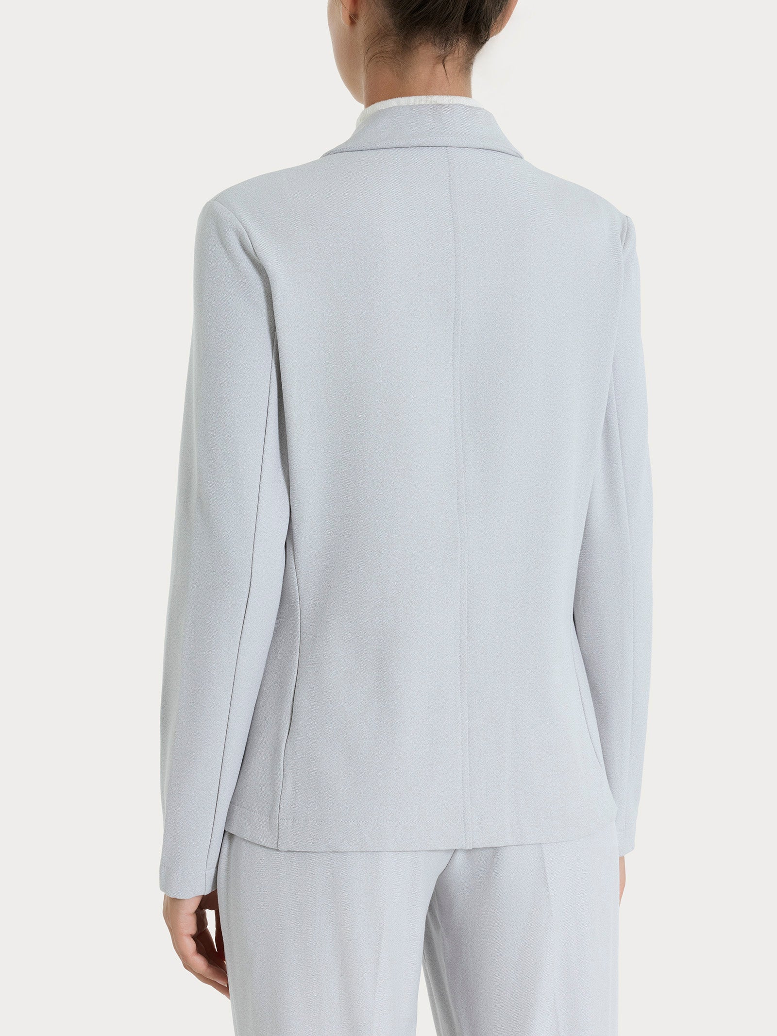Blazer doppio petto in Flanel Twill - Ghiaia Mel. - Image 2