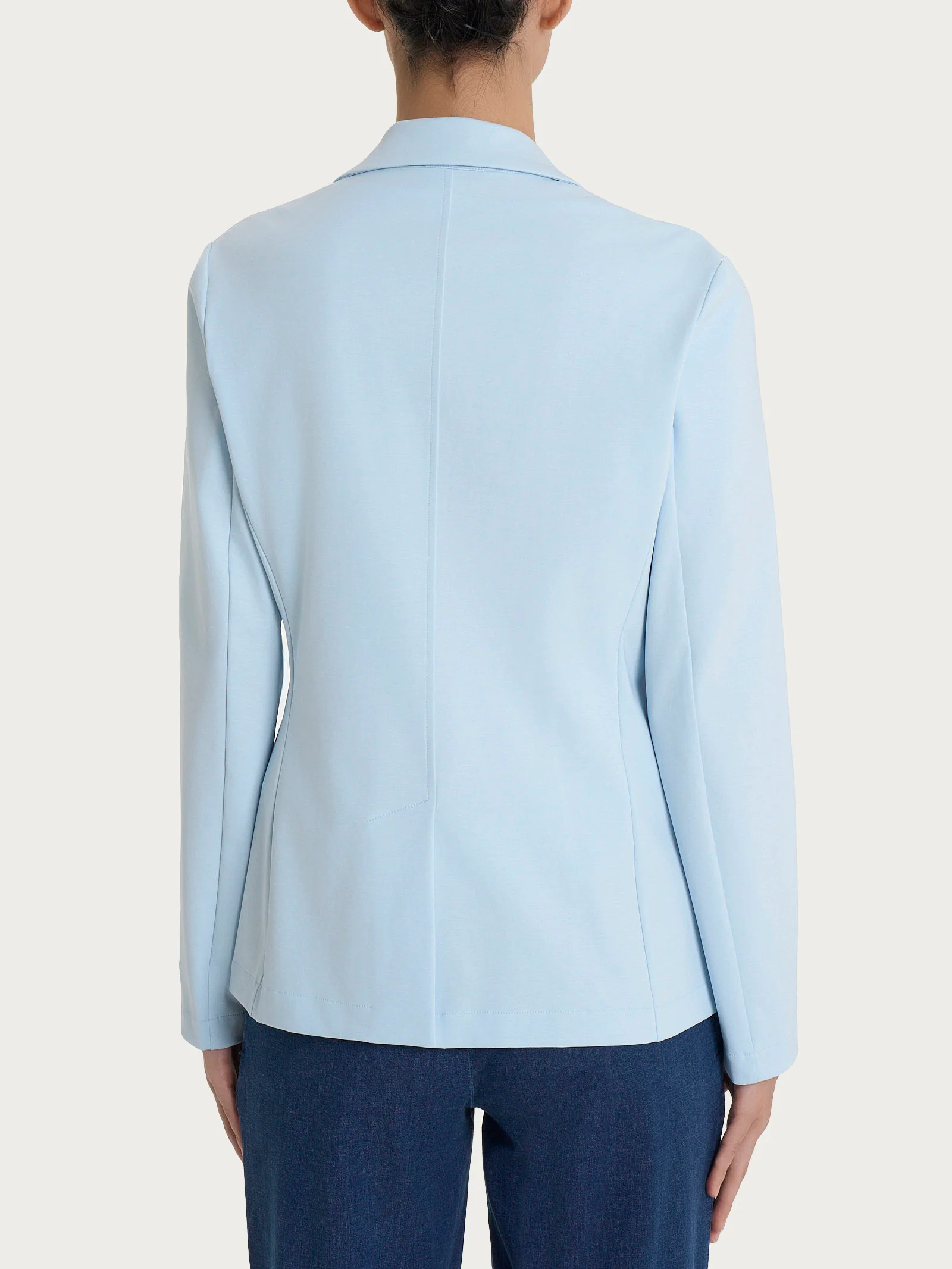 Blazer due bottoni in Compact Light - Skyway - Image 3