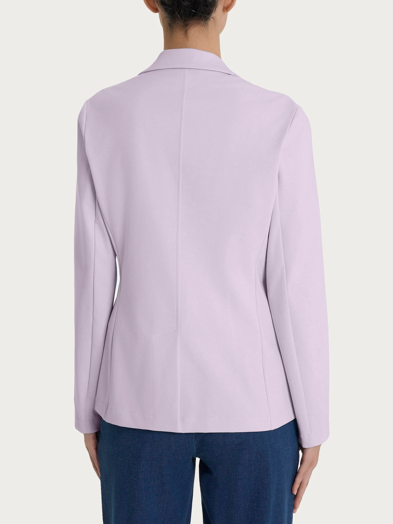 Blazer due bottoni in Compact Light - Thistle - Image 2