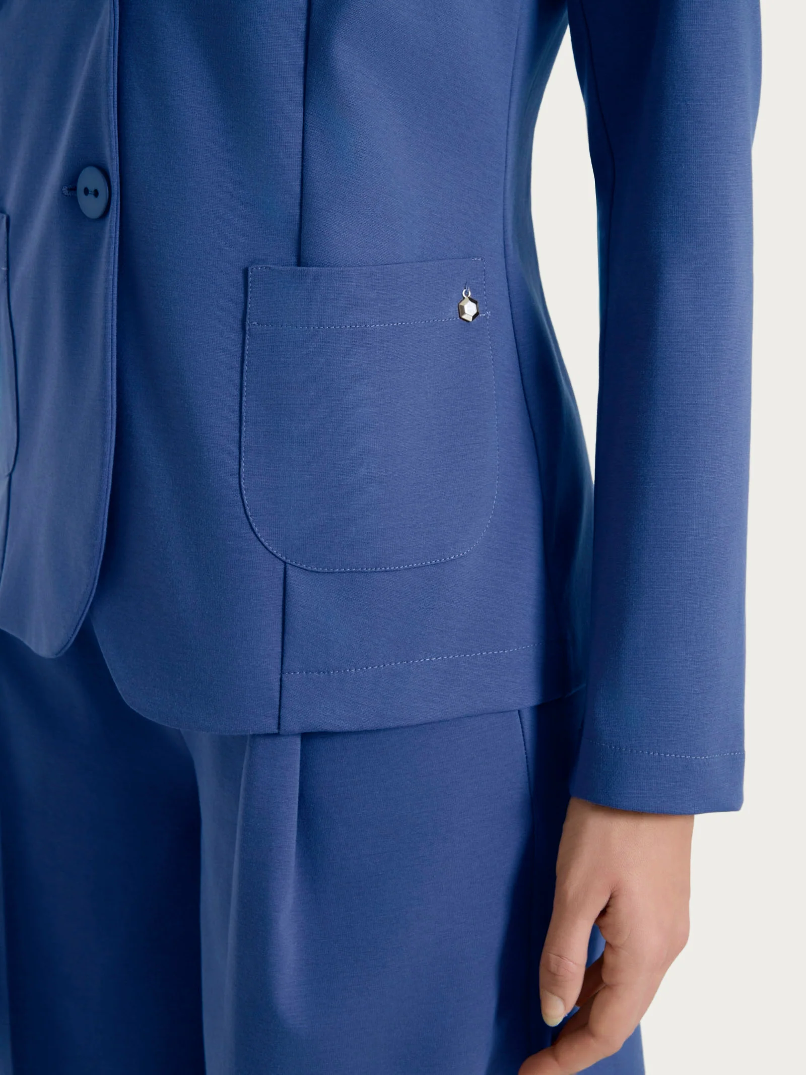 Blazer due bottoni in Compact Light - Oceana - Image 3