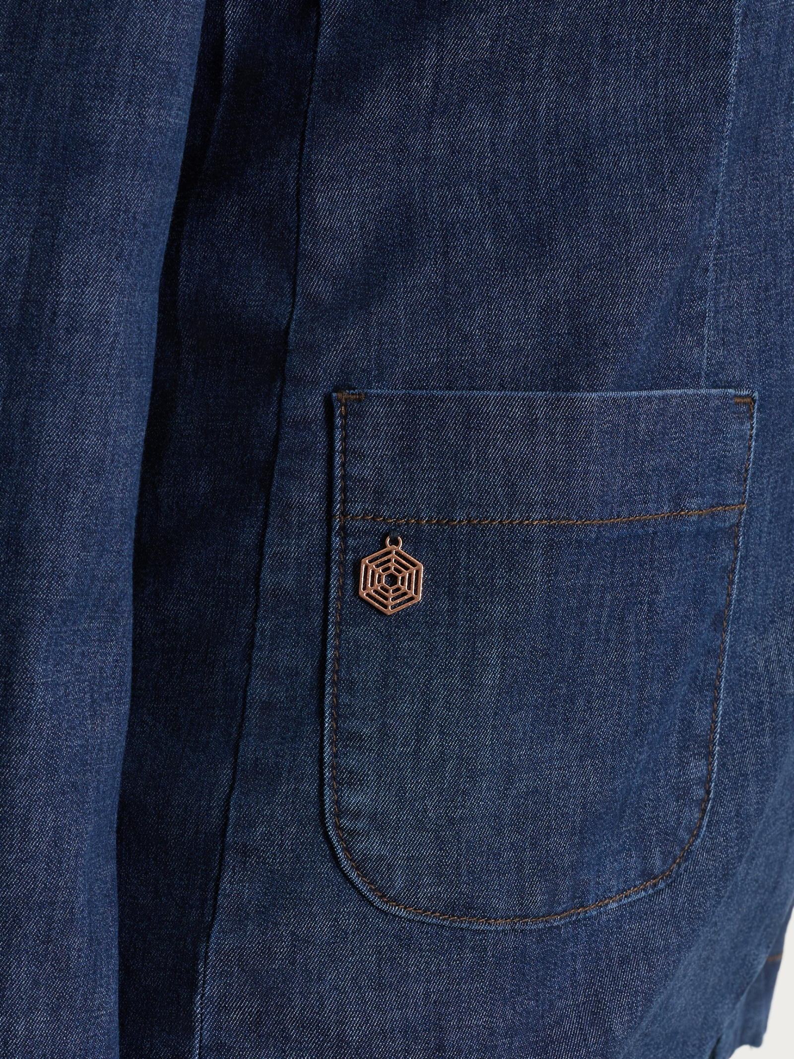 Blazer due bottoni in Light Denim - Jeans - Image 3