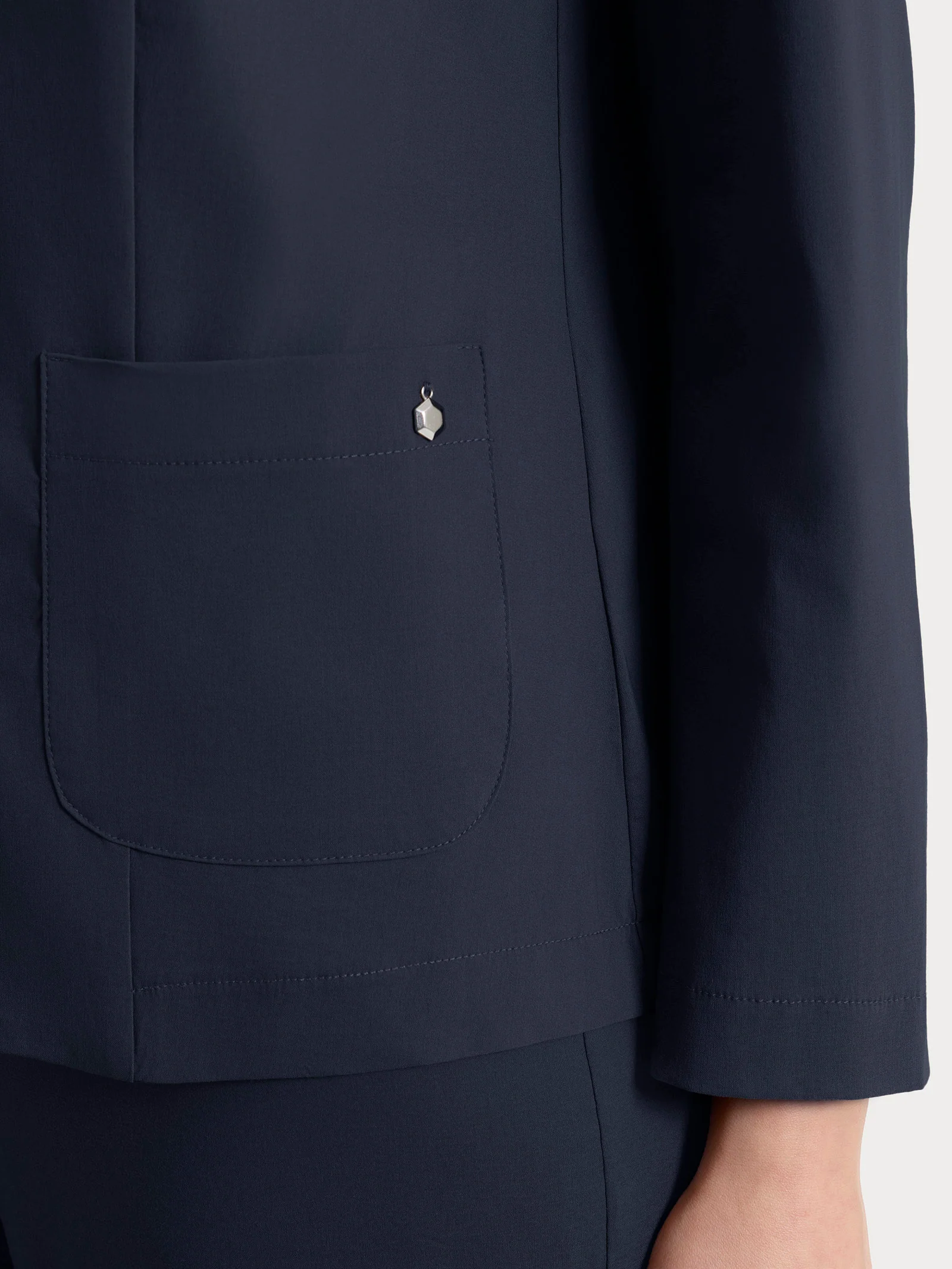 Blazer leggero con chiusura a due bottoni in Super Fresh - Bleu - Image 3