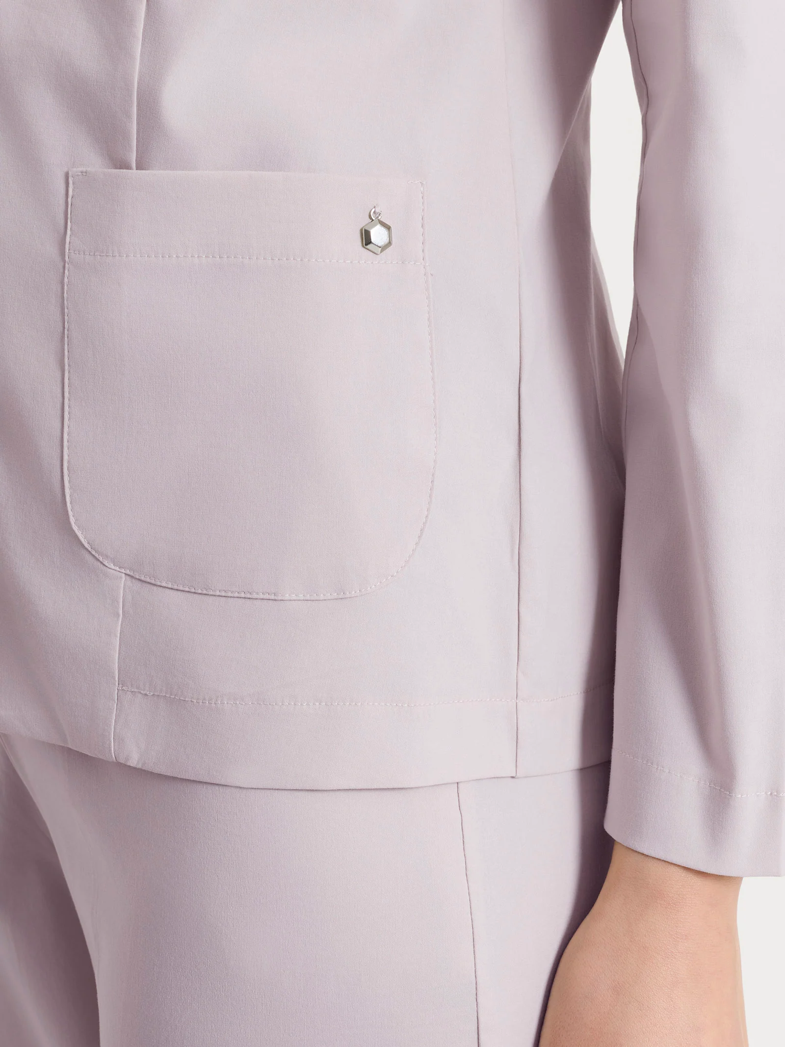 Blazer leggero con chiusura a due bottoni in Super Fresh - Sphinx - Image 3