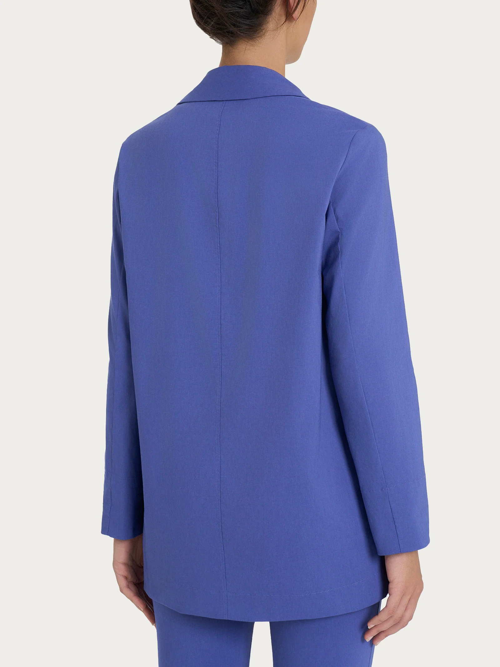Blazer leggero destrutturato in Super Fresh - Skipper Blue - Image 3