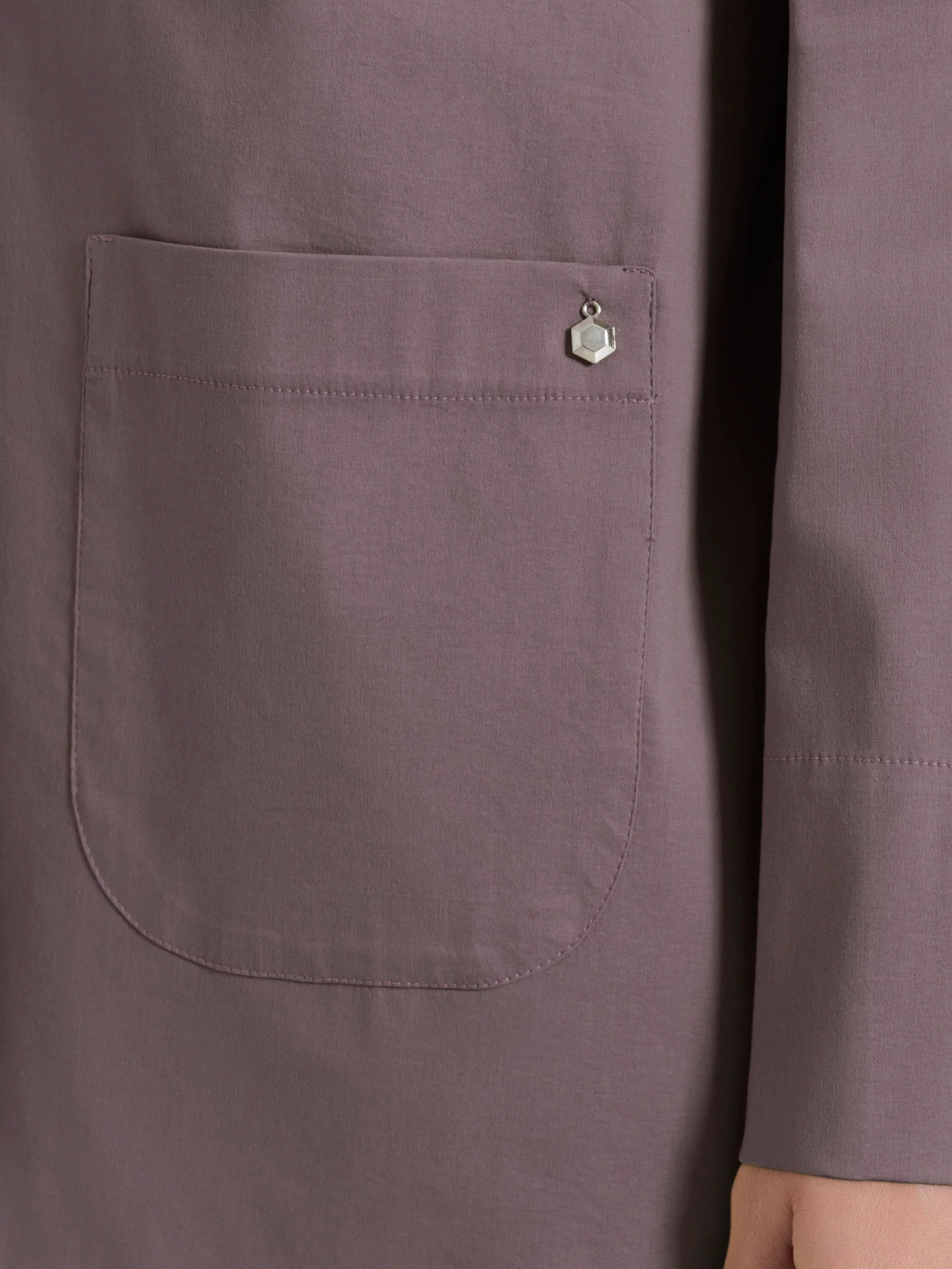 Blazer leggero destrutturato in Super Fresh - Plum Truffle - Image 3