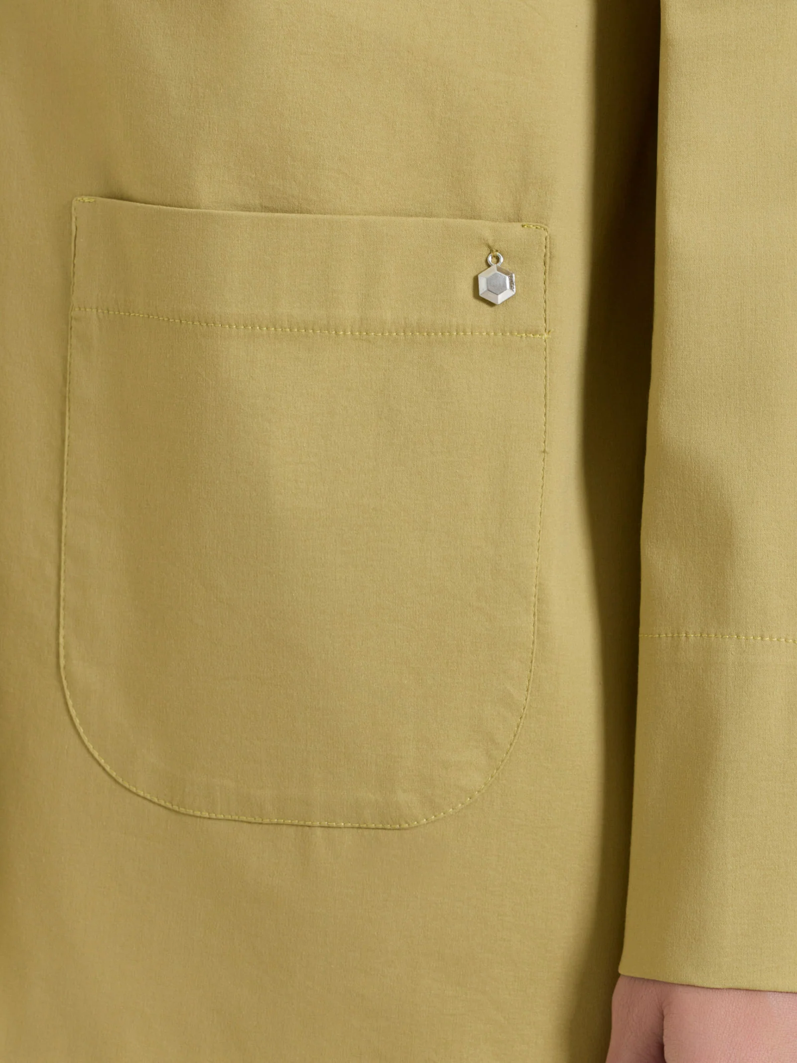 Blazer leggero destrutturato in Super Fresh - Khaki - Image 3