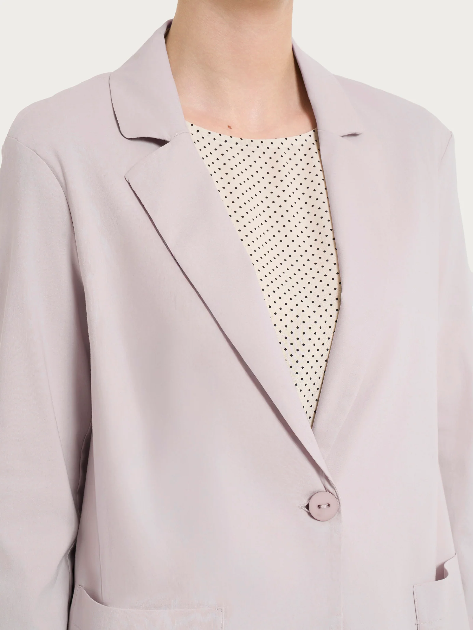 Blazer leggero destrutturato in Super Fresh - Sphinx - Image 3