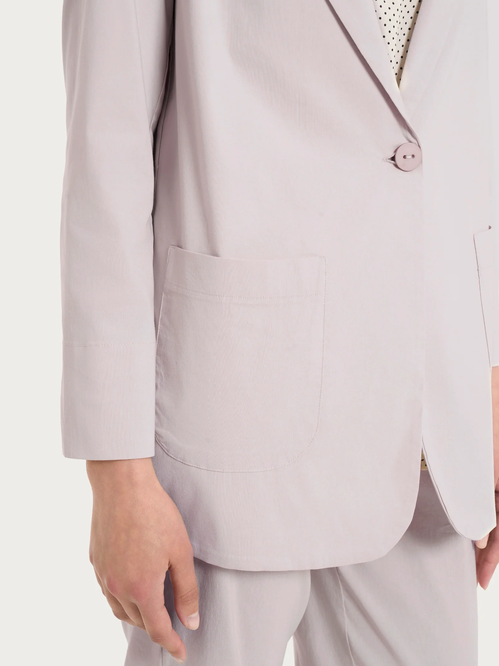 Blazer leggero destrutturato in Super Fresh - Sphinx - Image 4