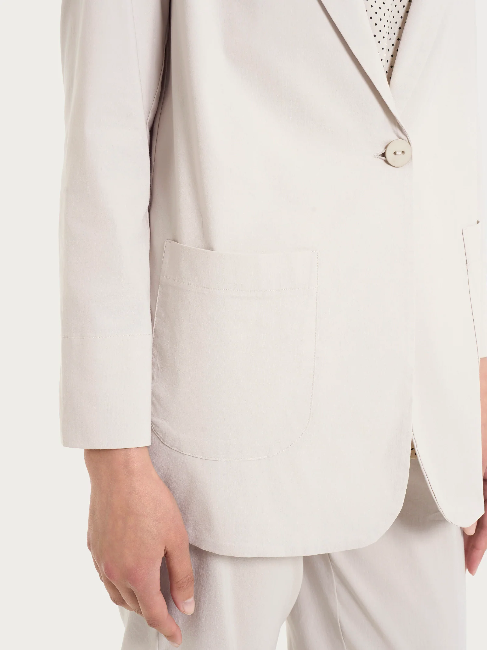 Blazer leggero destrutturato in Super Fresh - Almond Peach - Image 4