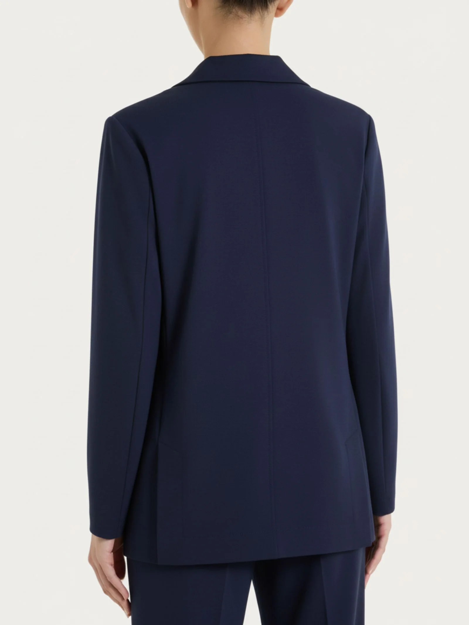 Blazer monopetto in Compact Light - Bleu - Image 2