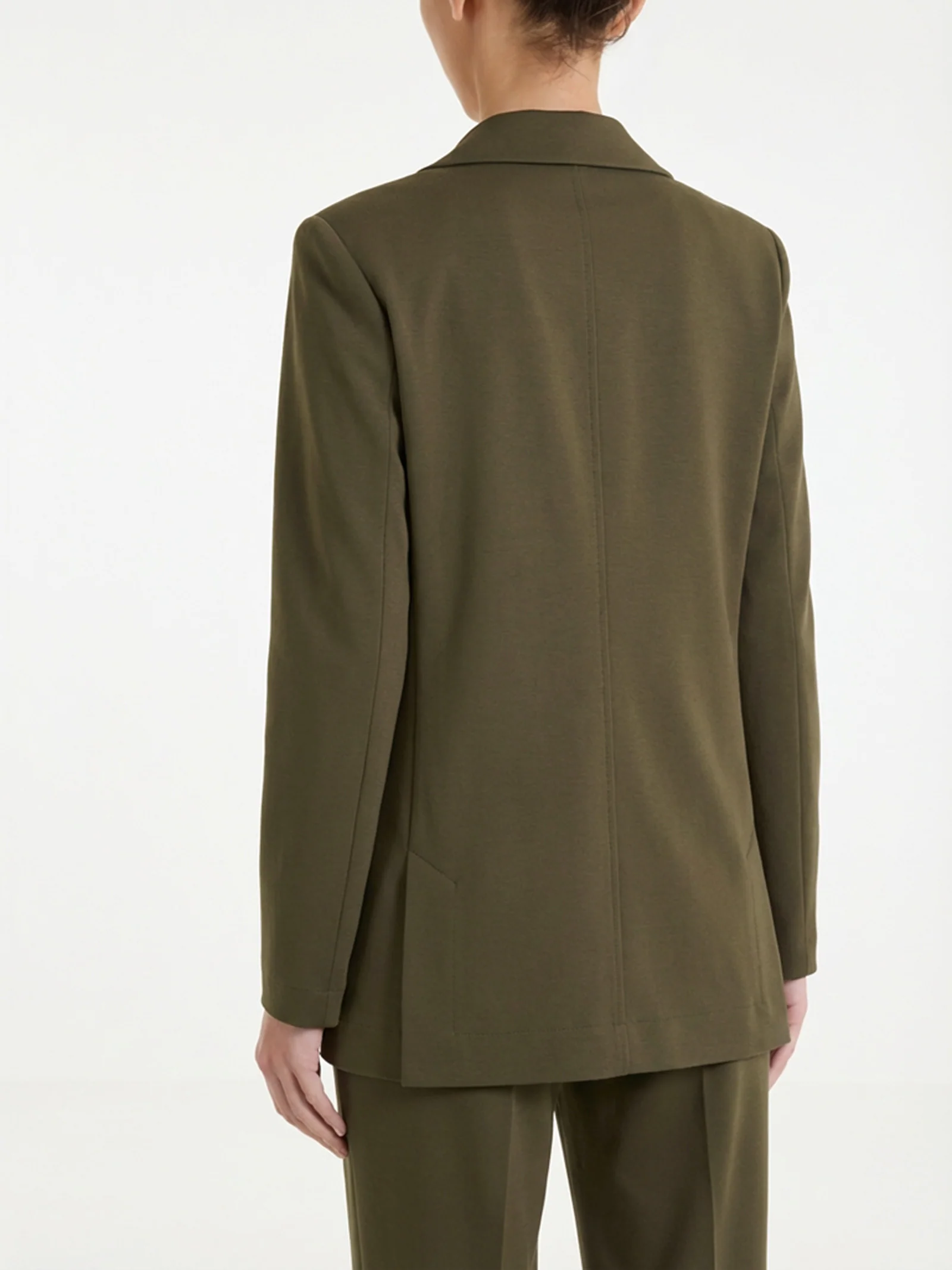 Blazer monopetto in Compact Light - Dark Olive - Image 2