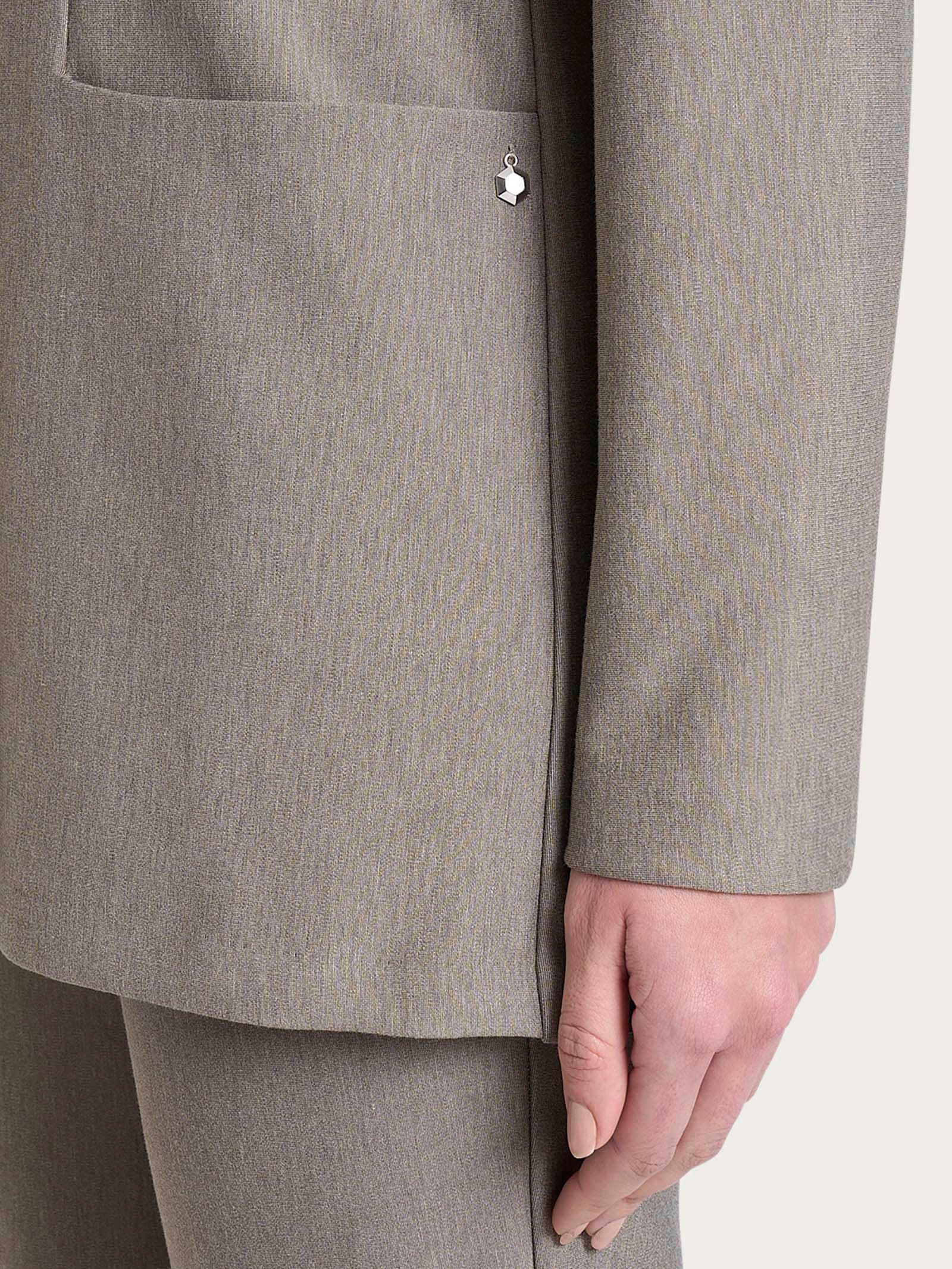 Blazer over con rever a lancia in Compact - Glace' Mel. - Image 3